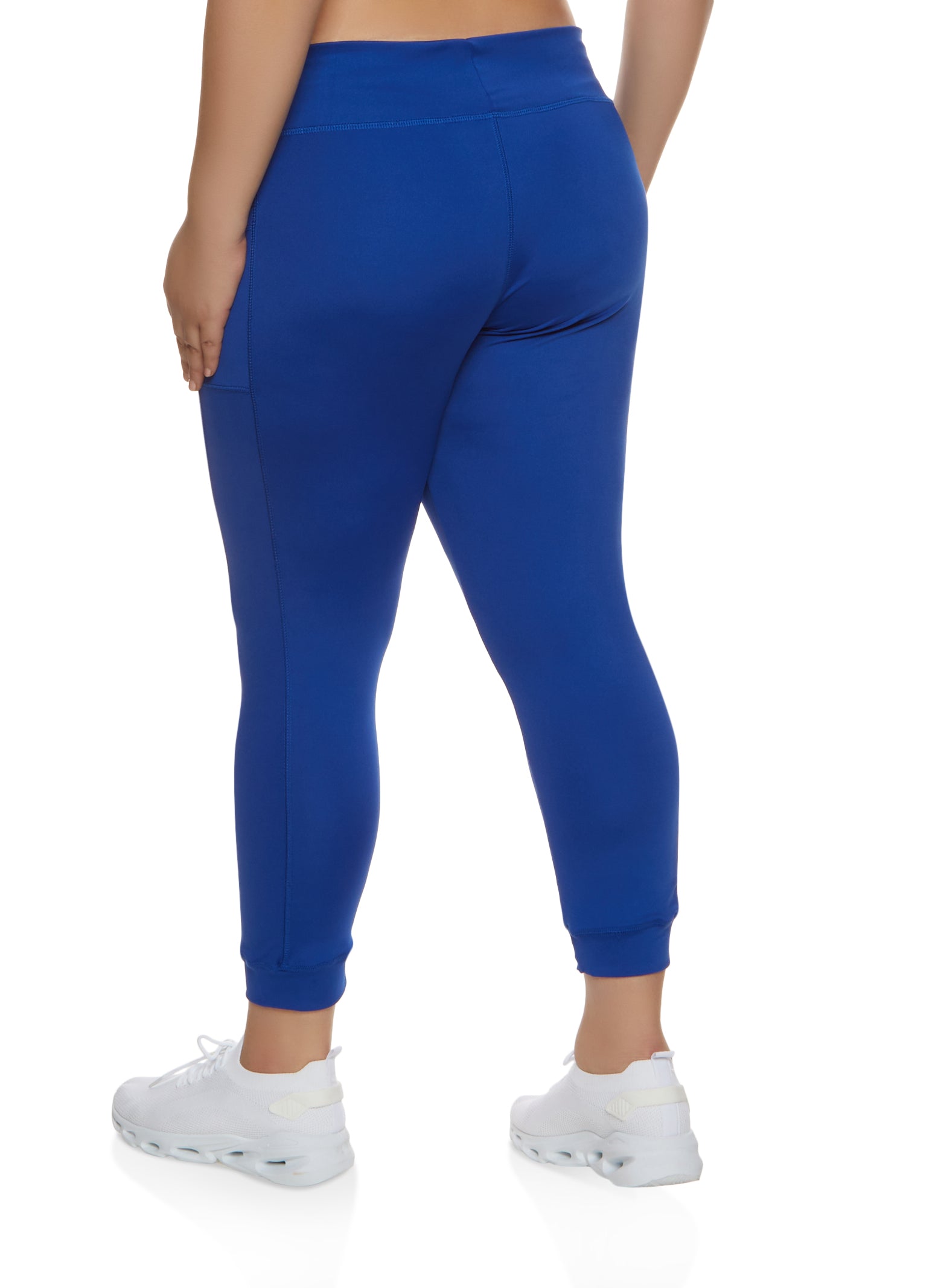 Plus Size Cell Phone Pocket Active Leggings