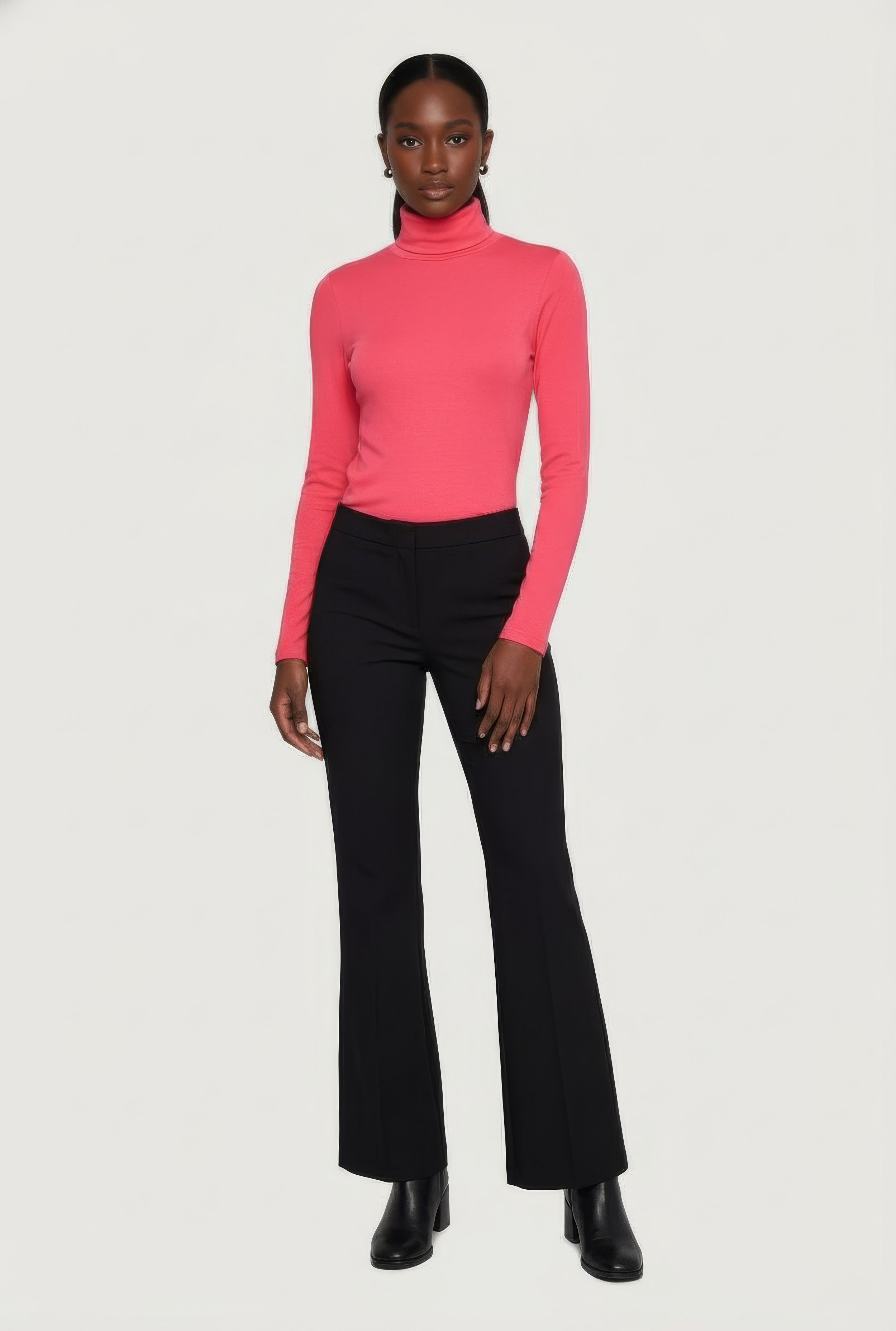 Basic Turtleneck Long Sleeve Top