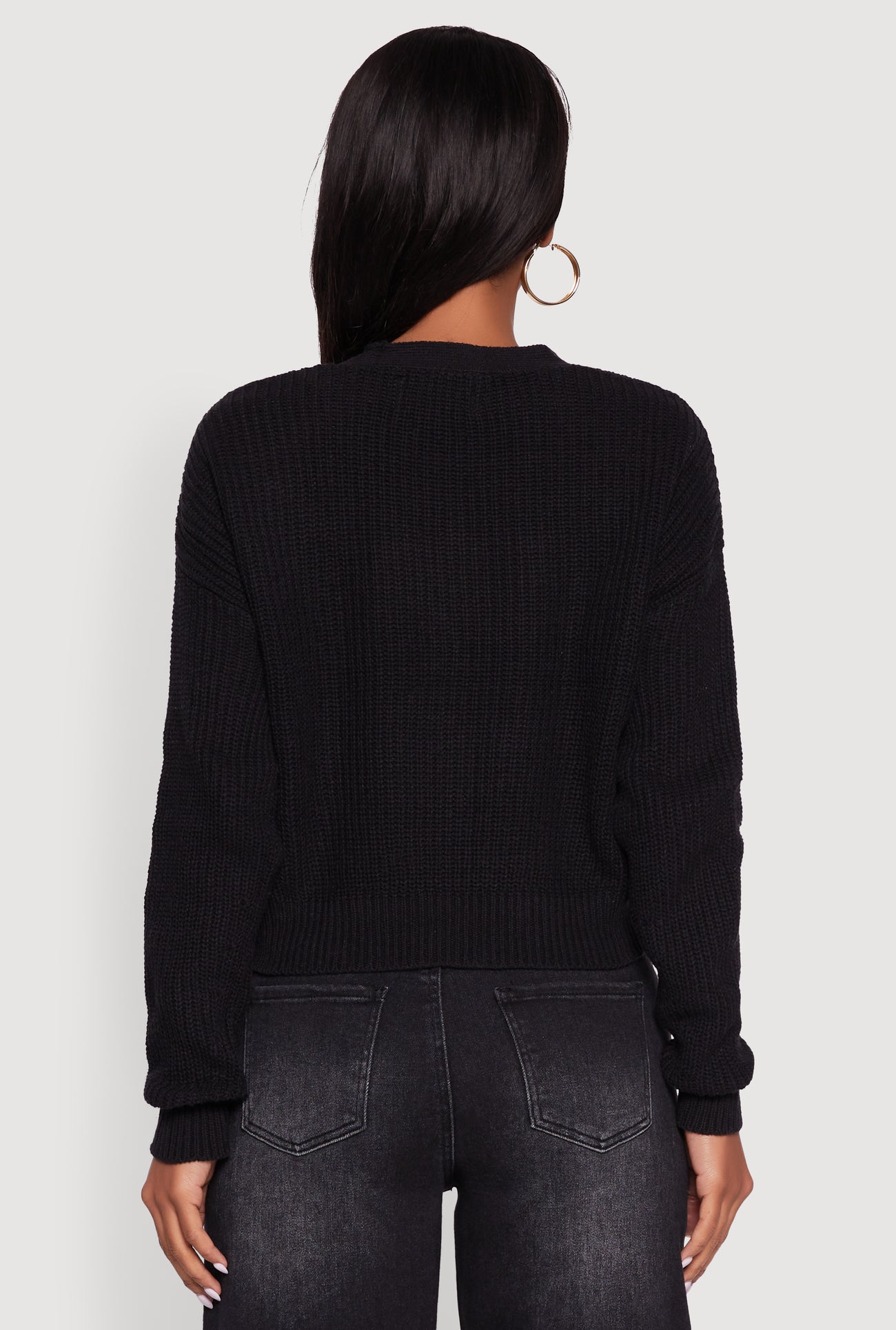 Classic Fit V-Neck Button Front Cardigan