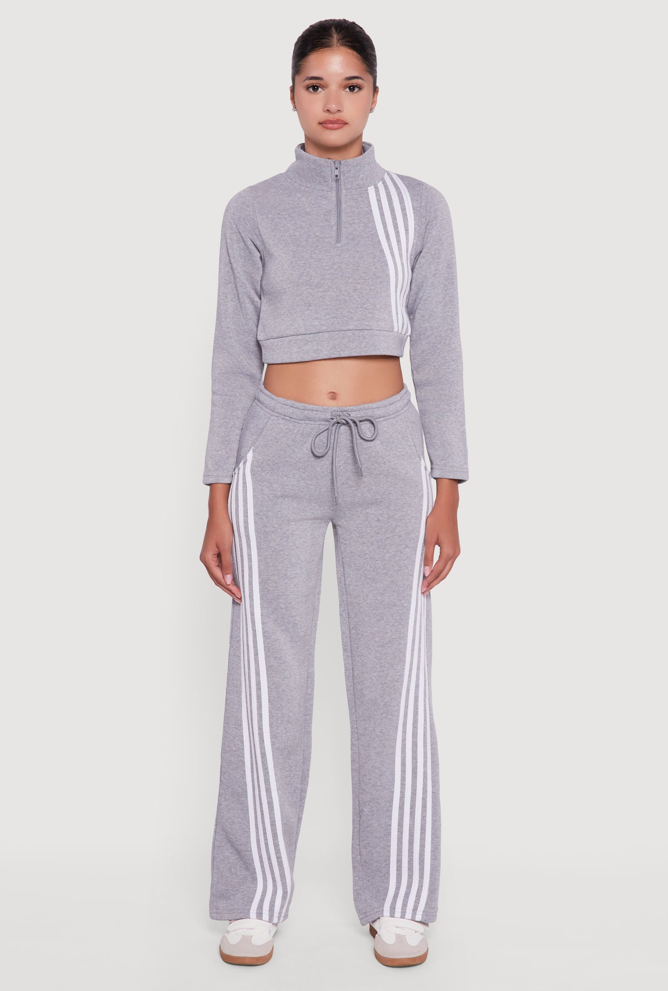 Stripe Detail Drawstring Waist Sweatpants