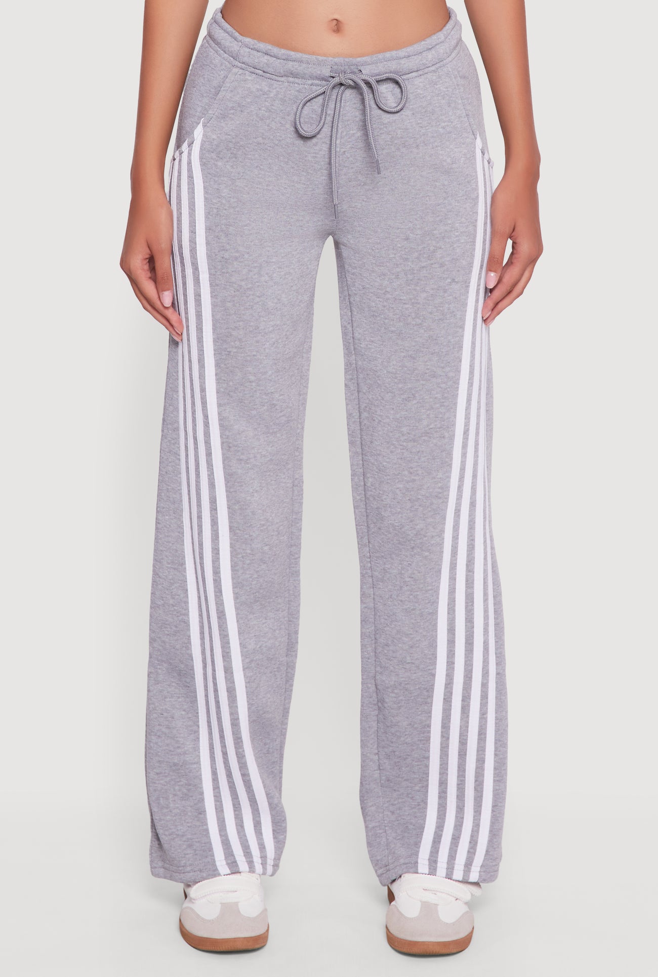 Stripe Detail Drawstring Waist Sweatpants