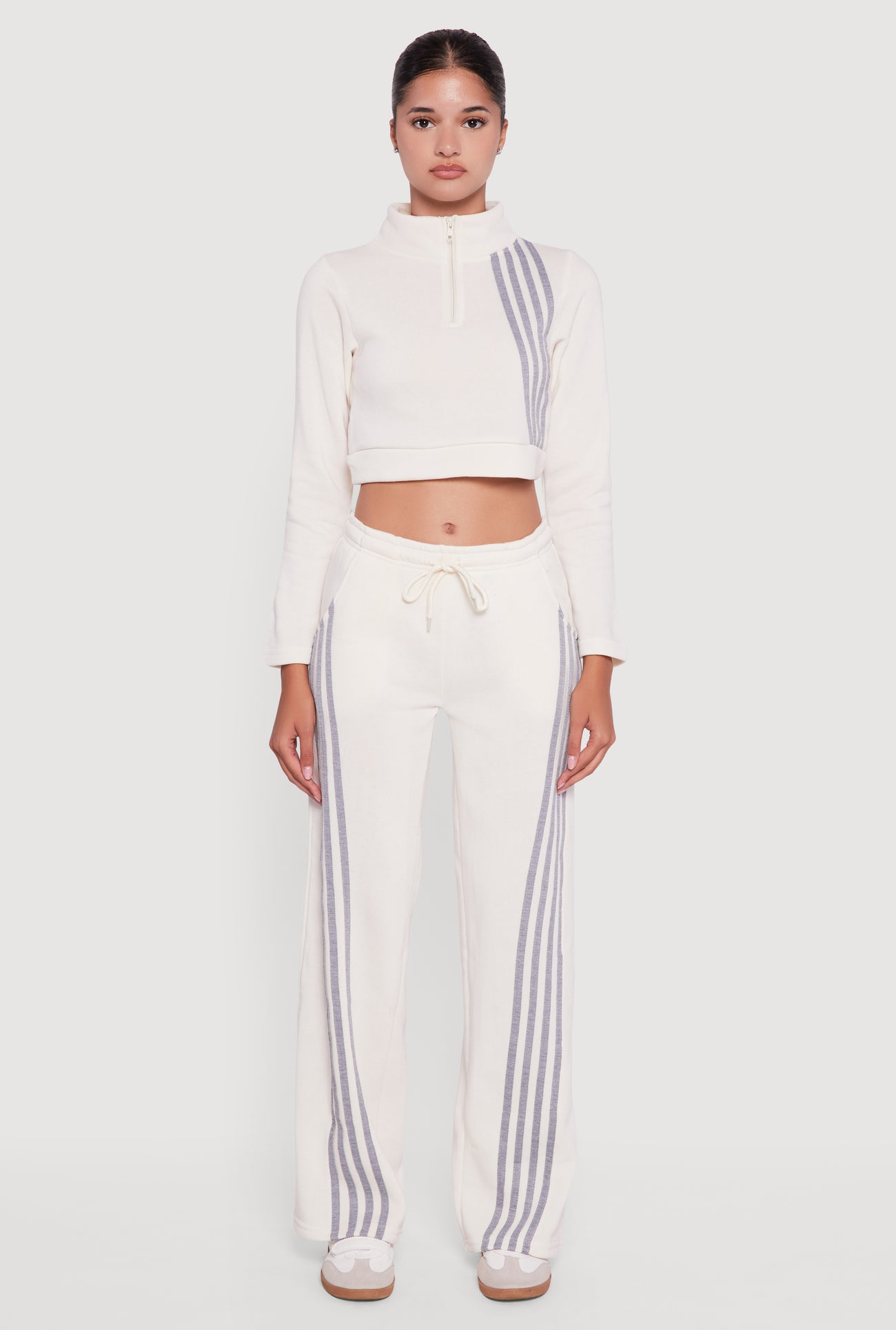 Stripe Detail Drawstring Waist Sweatpants