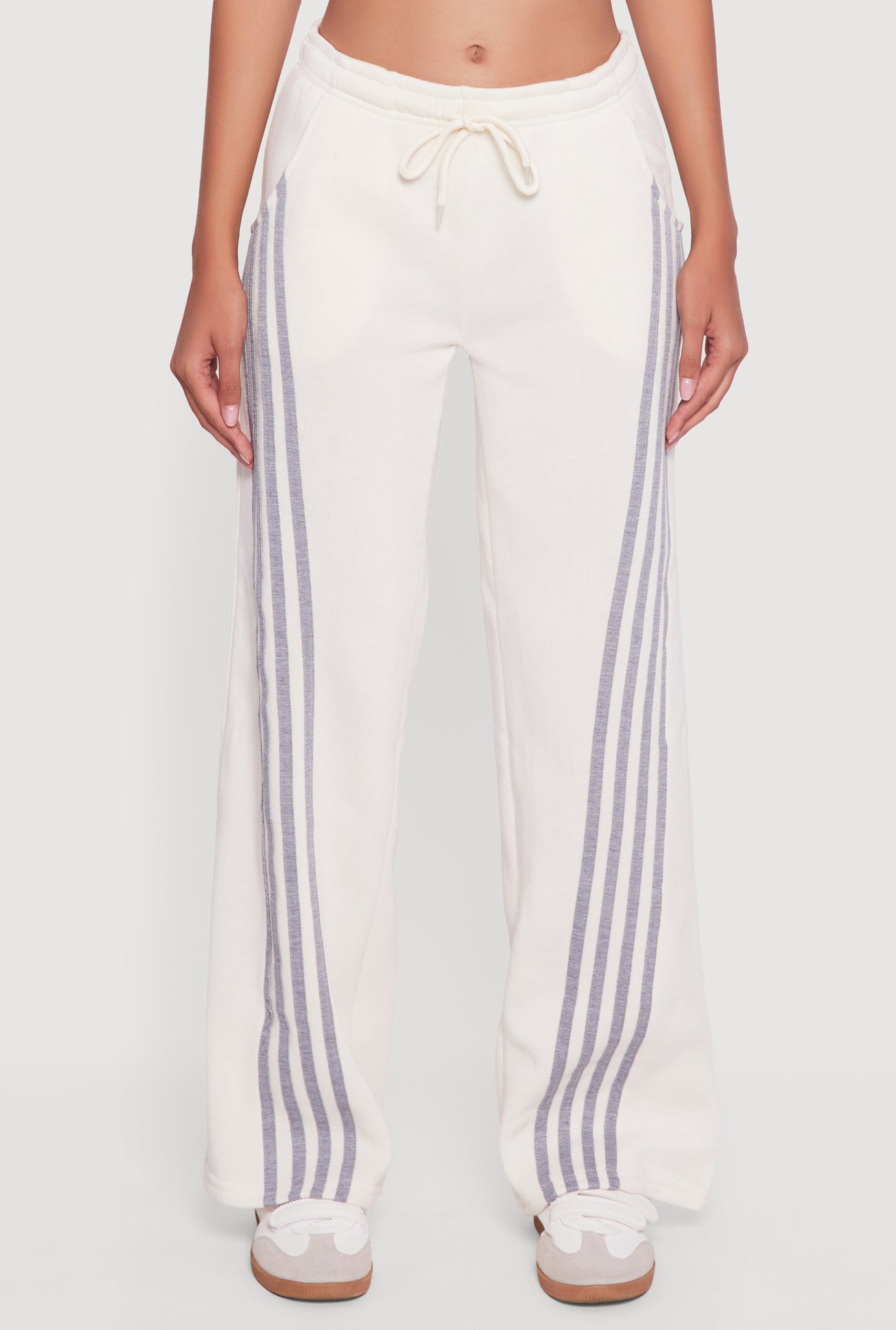 Stripe Detail Drawstring Waist Sweatpants