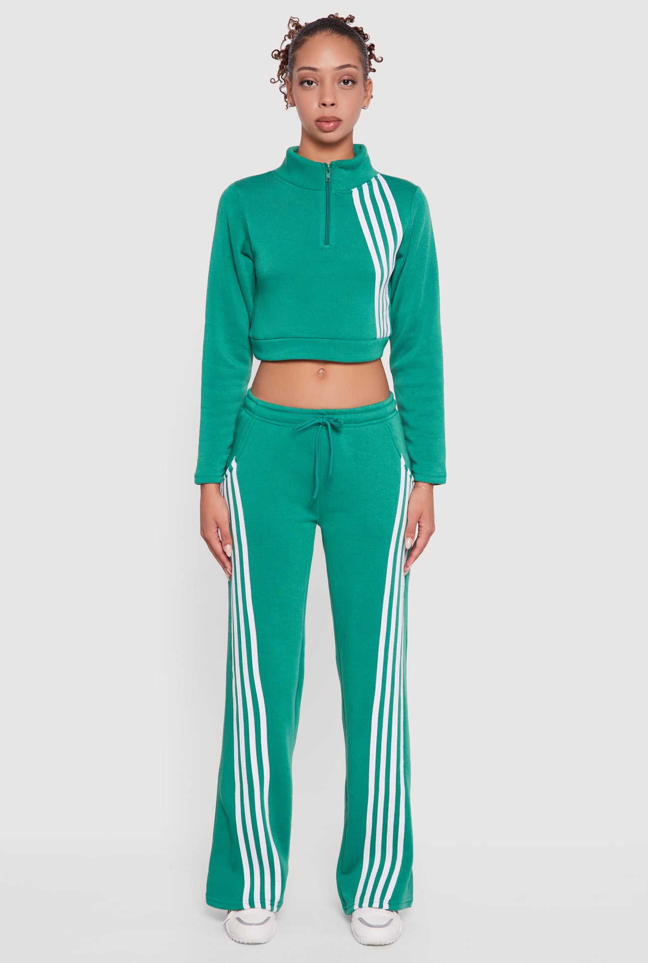 Stripe Detail Drawstring Waist Sweatpants