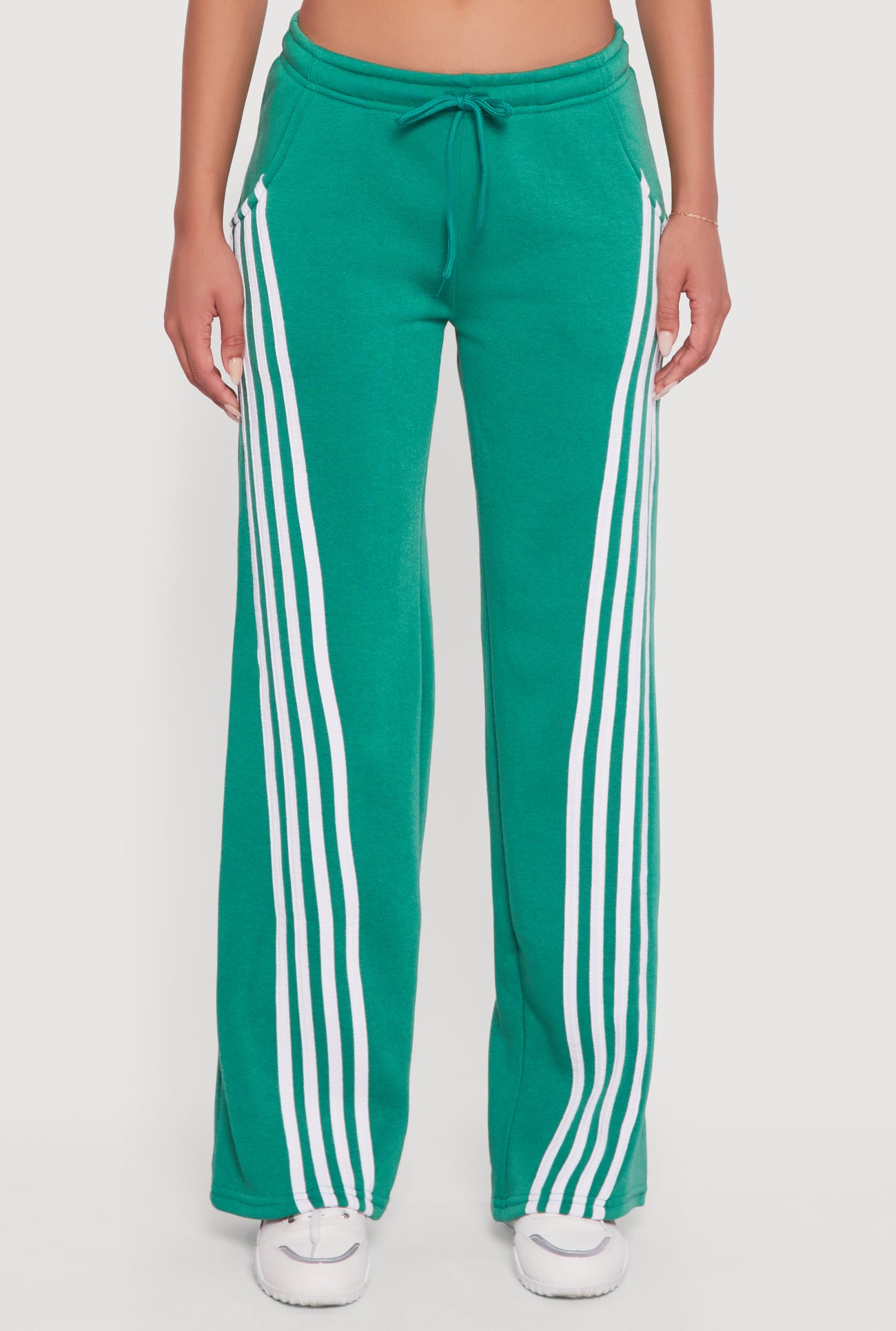 Stripe Detail Drawstring Waist Sweatpants