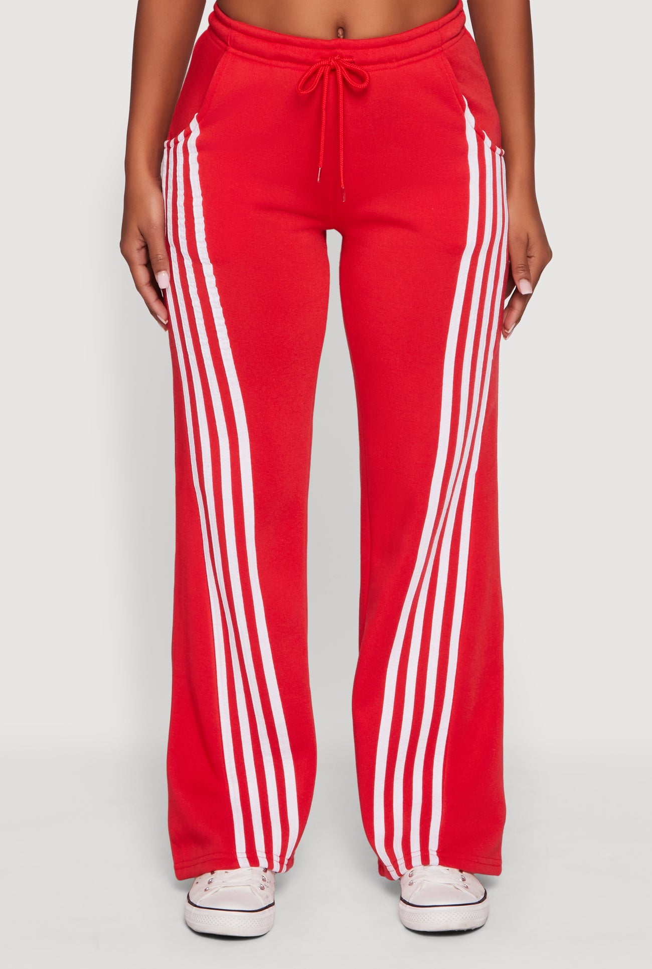 Stripe Detail Drawstring Waist Sweatpants