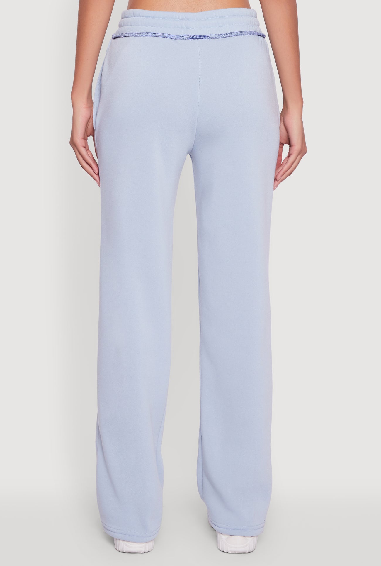 Mid Rise Fleece Wide Leg Sweatpants