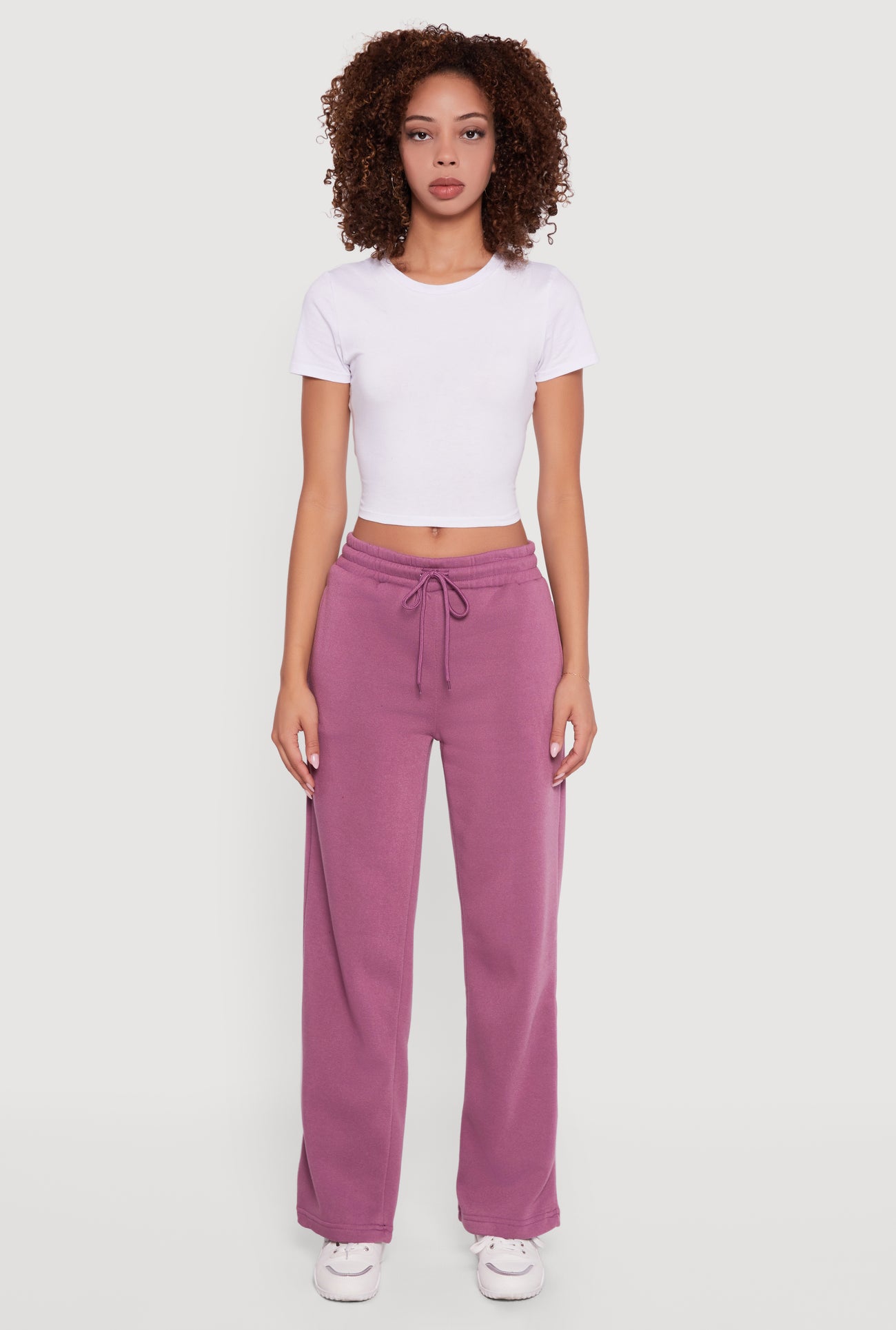 Fleece Lined Straight Leg Sweatpants
