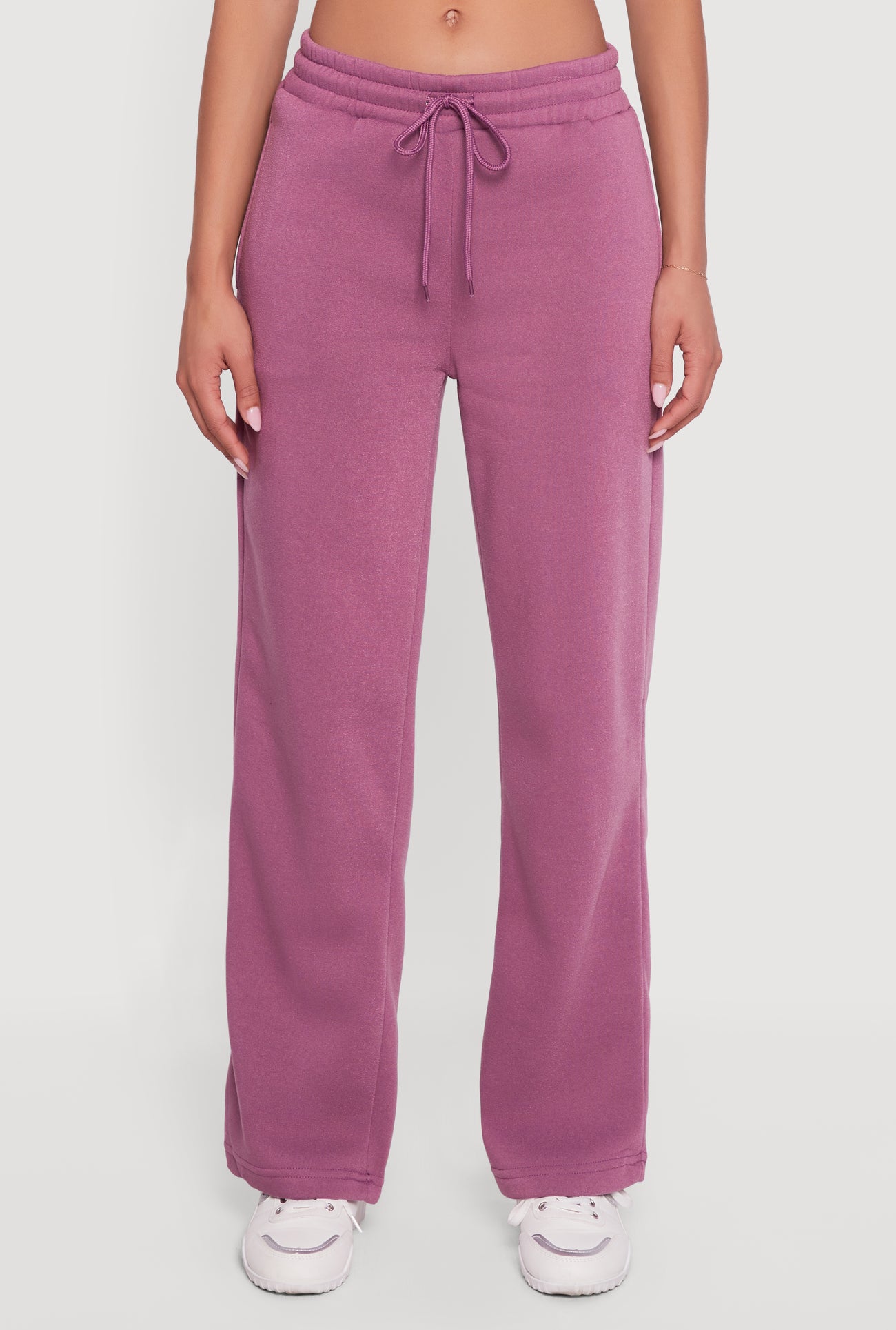 Fleece Lined Straight Leg Sweatpants