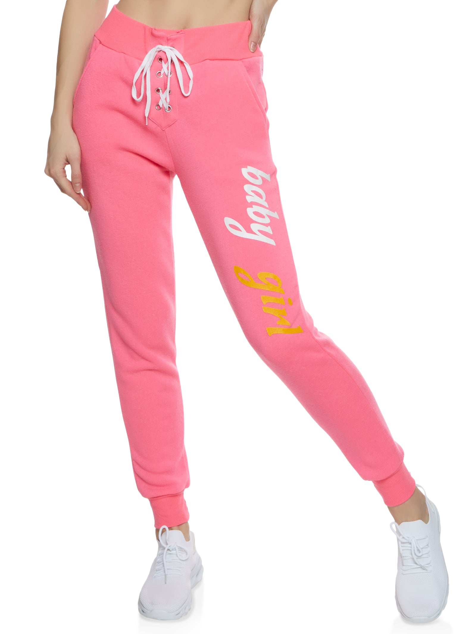 Girls Lace-up Joggers