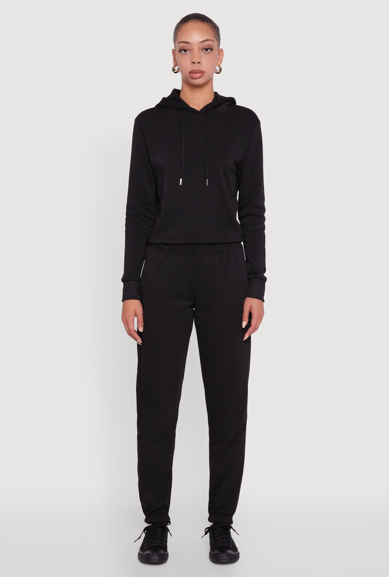 High Waisted Fleece Lined Sweatpants