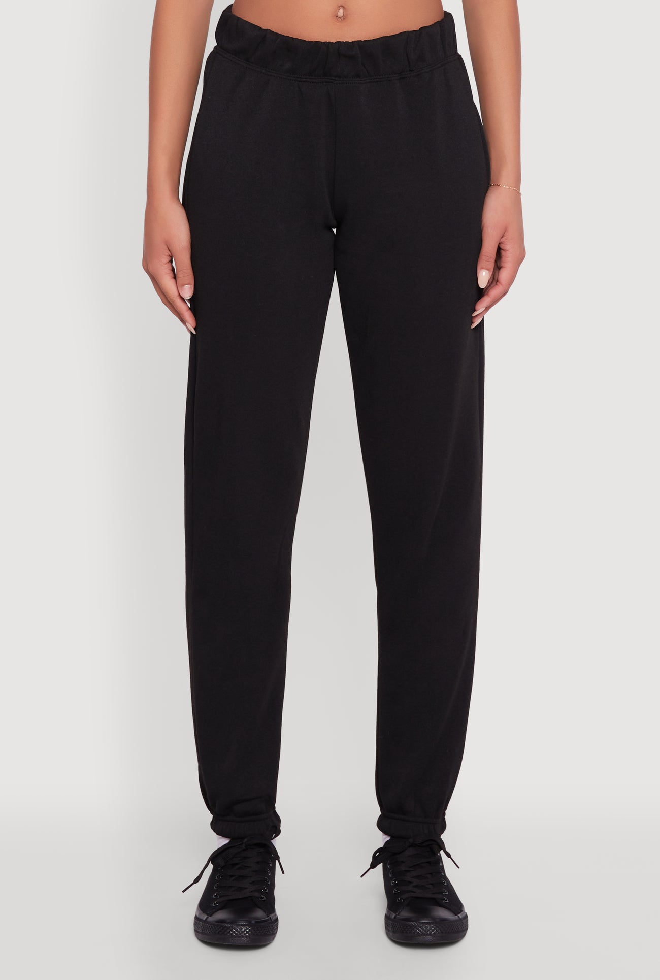High Waisted Fleece Lined Sweatpants