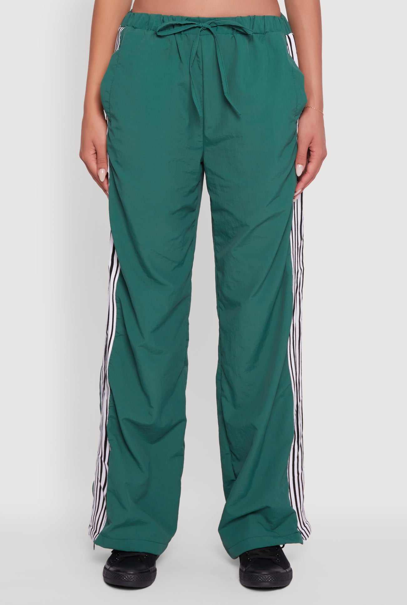 Side Striped Nylon Track Pants