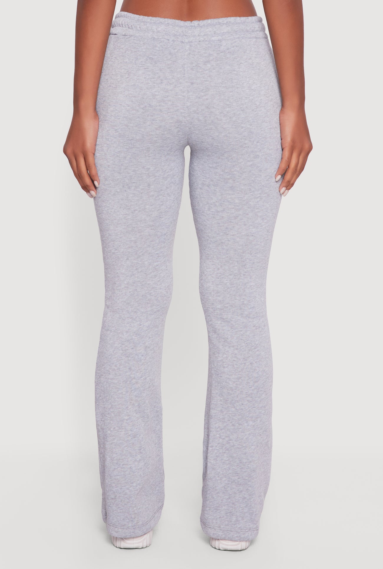 Drawstring Waist Slim Bootcut Sweatpants