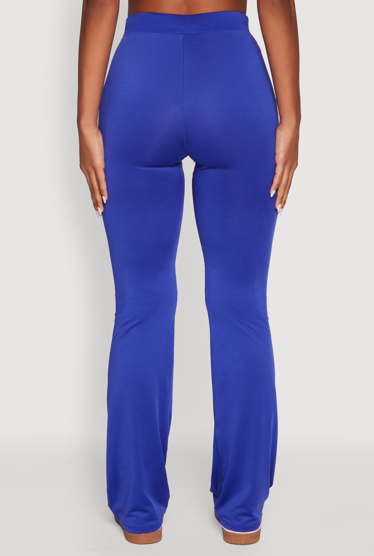 High Waisted Boot Cut Active Pants with Contrast Piping
