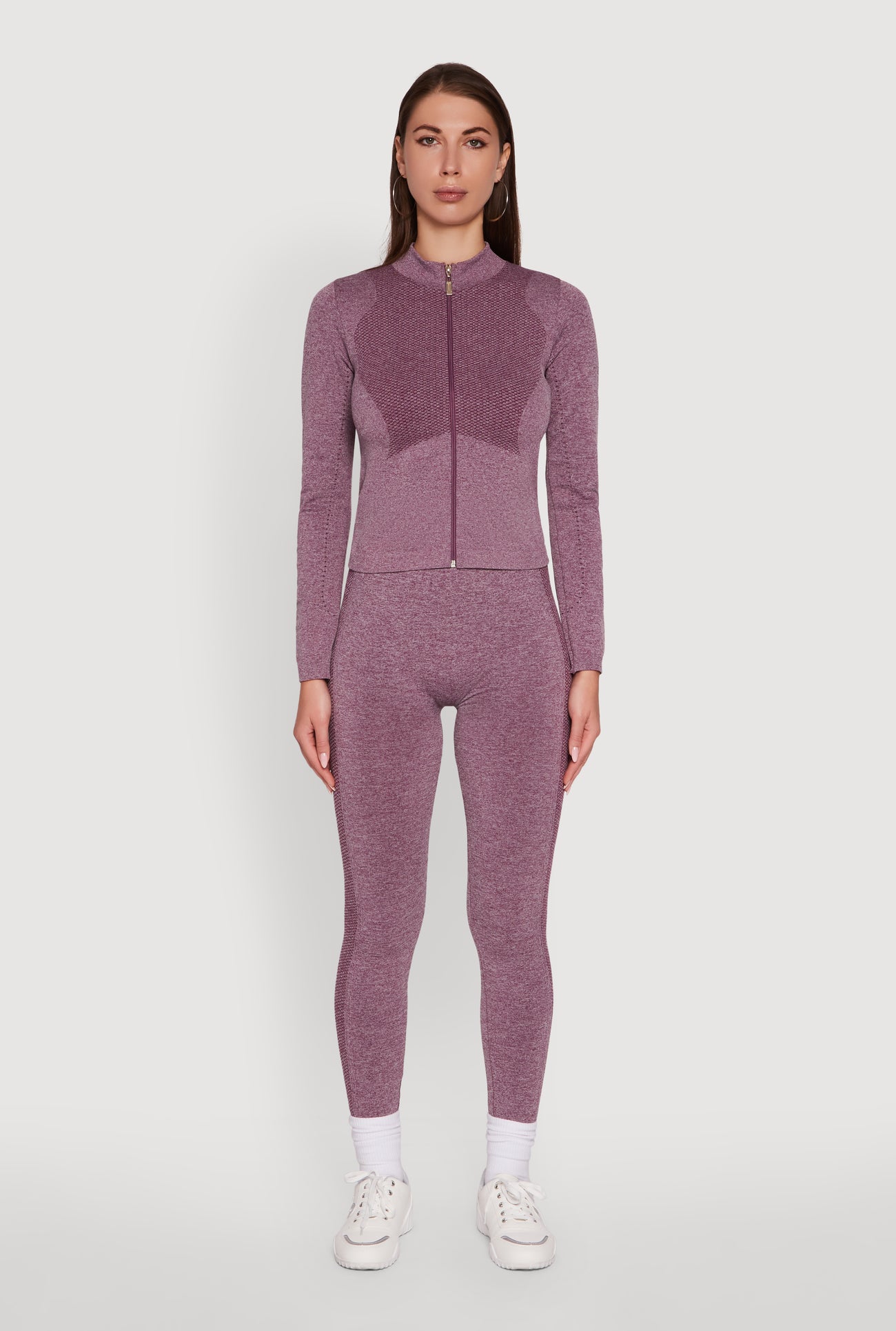 High Waisted Marled Seamless Leggings