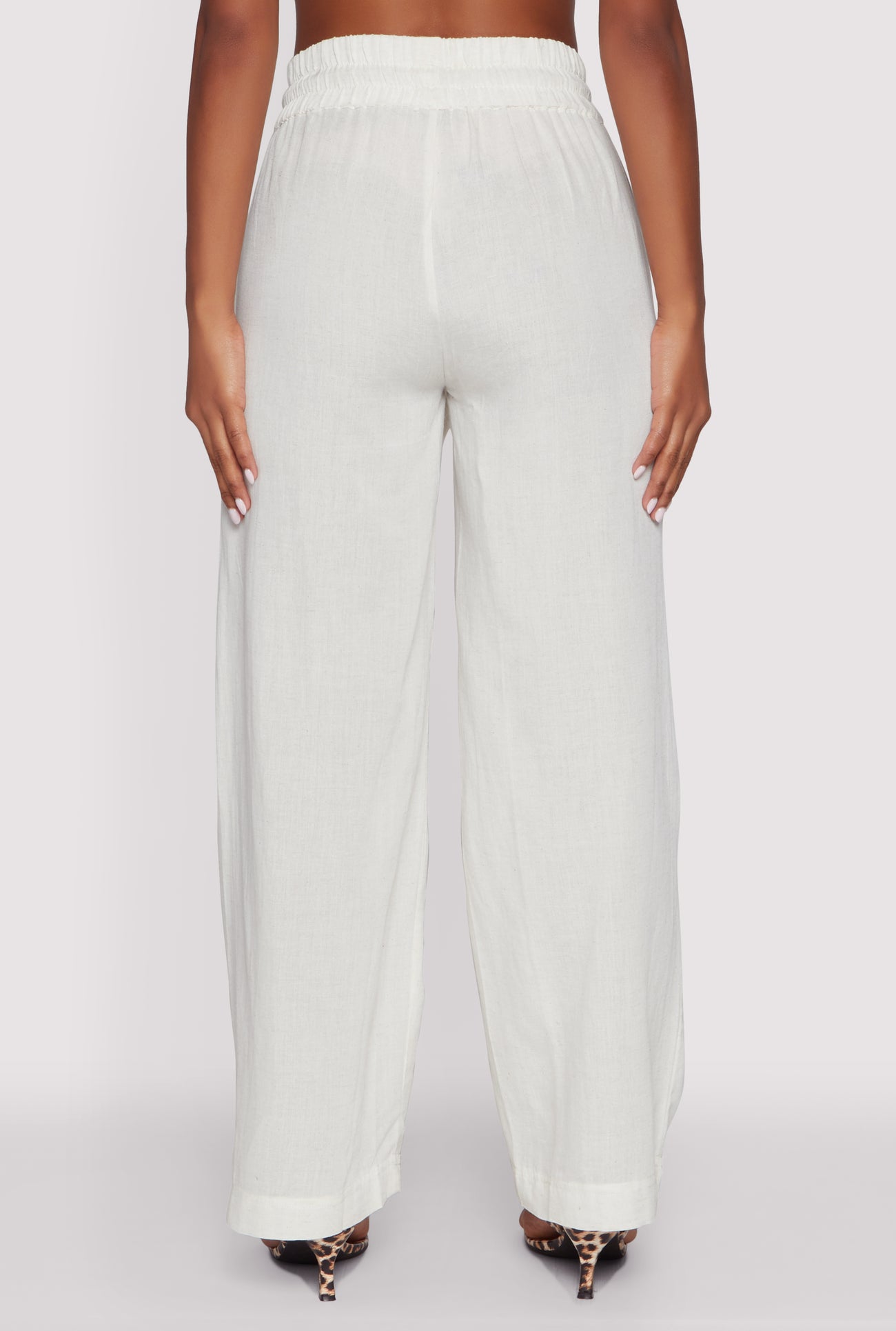 Linen High Waisted Pants