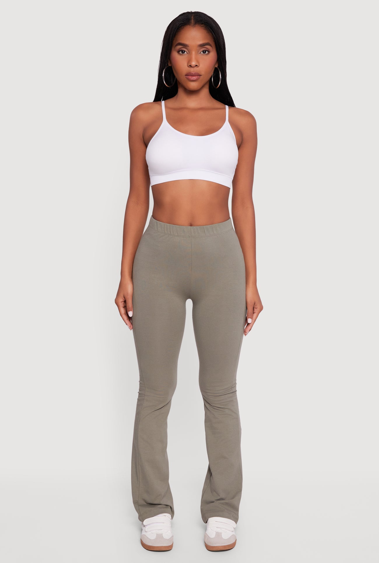 High Waisted Slim Bootcut Yoga Pants