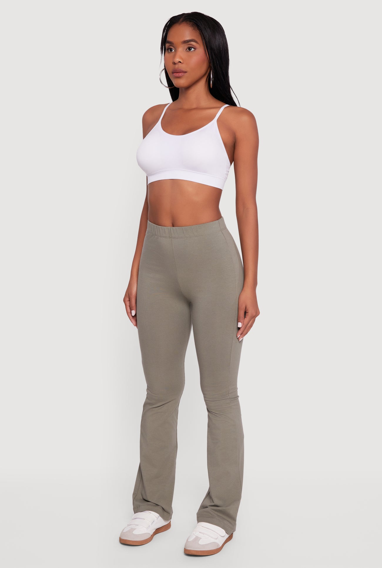 High Waisted Slim Bootcut Yoga Pants