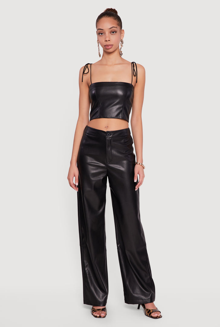 Vegan Leather Pants