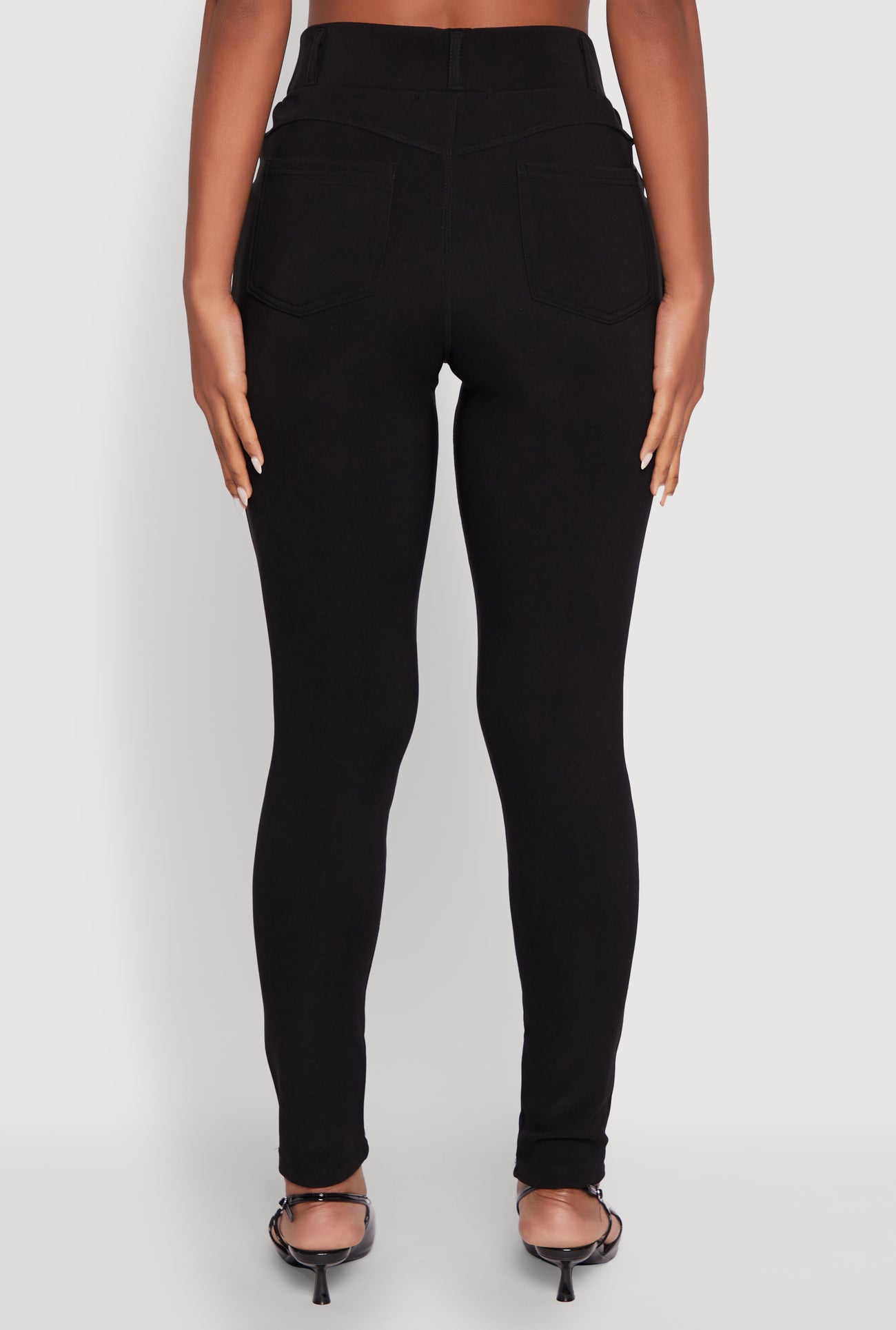 Body Contour Belted Front Pants