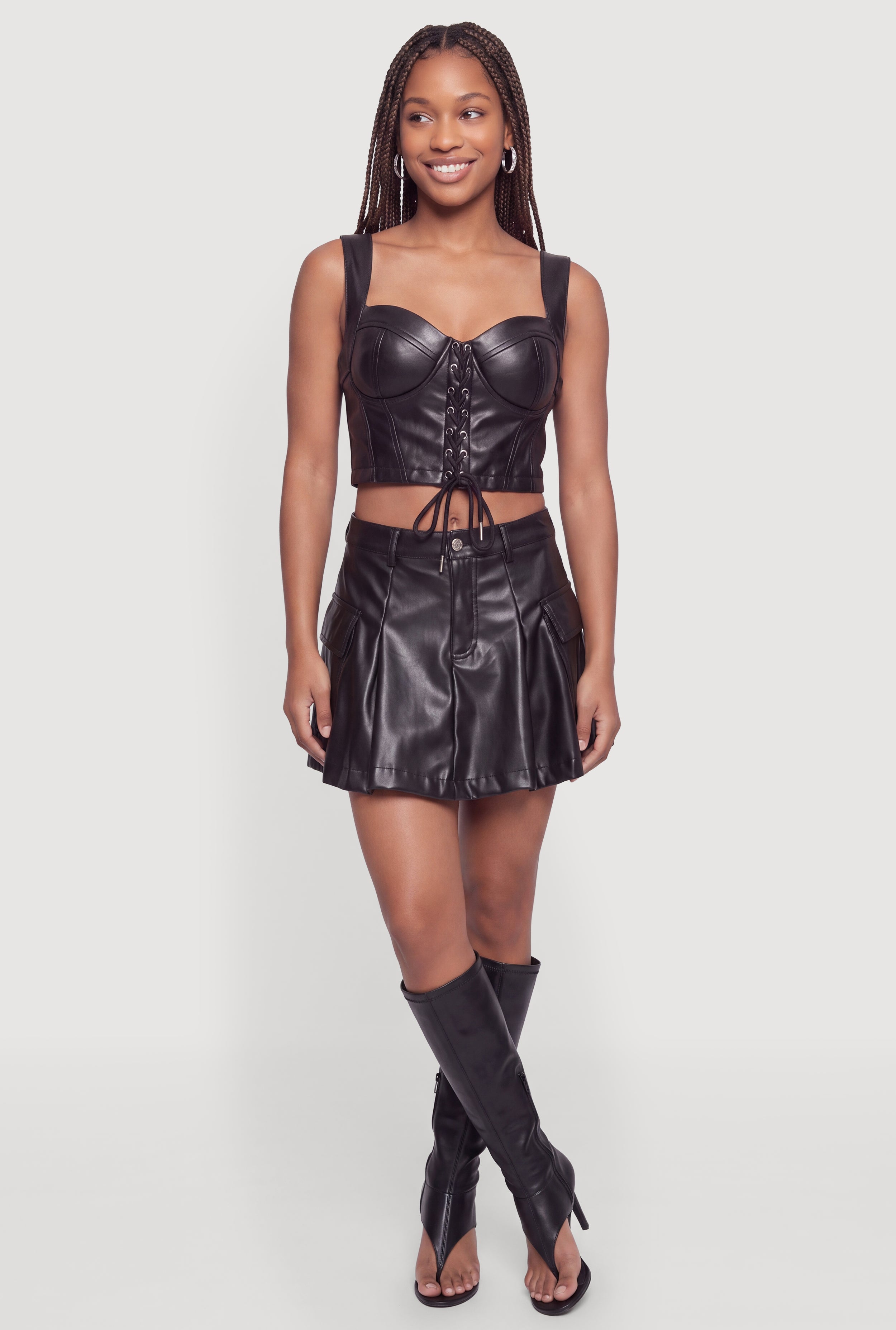 Women's Pleated Mini Skirts | Rainbow Shops