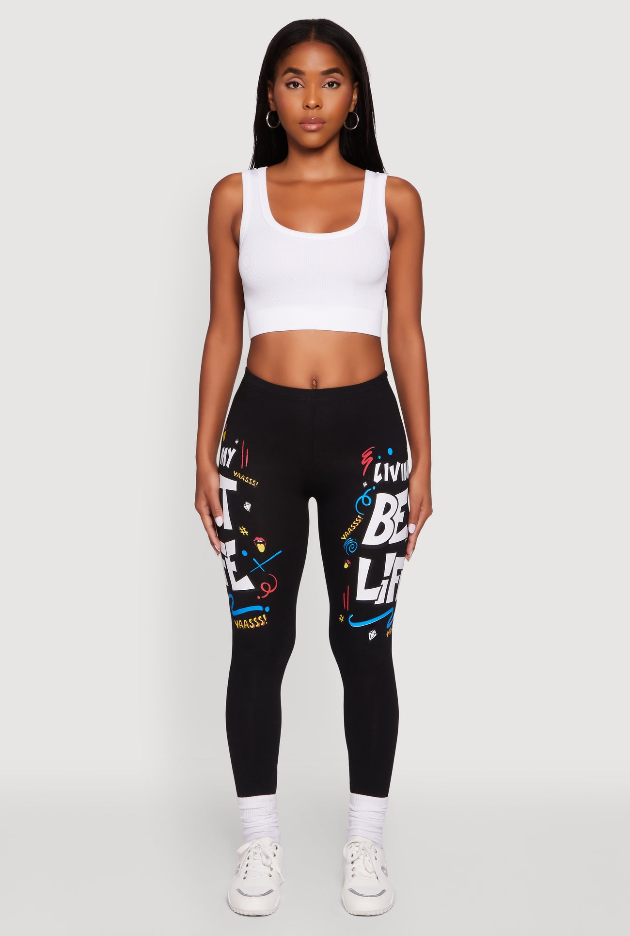 Living My Best Life Graphic Leggings