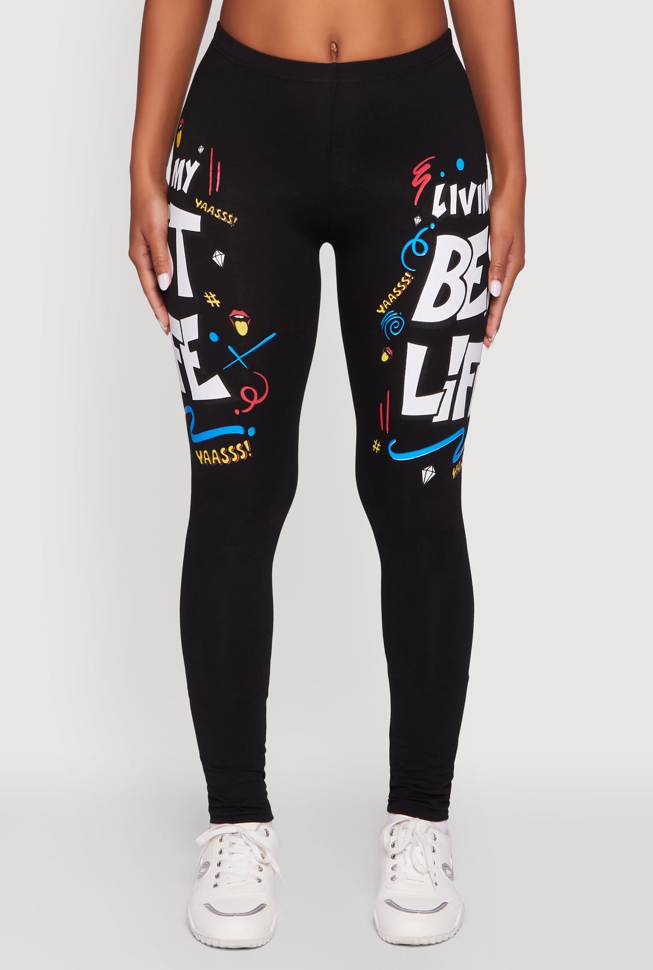 Living My Best Life Graphic Leggings