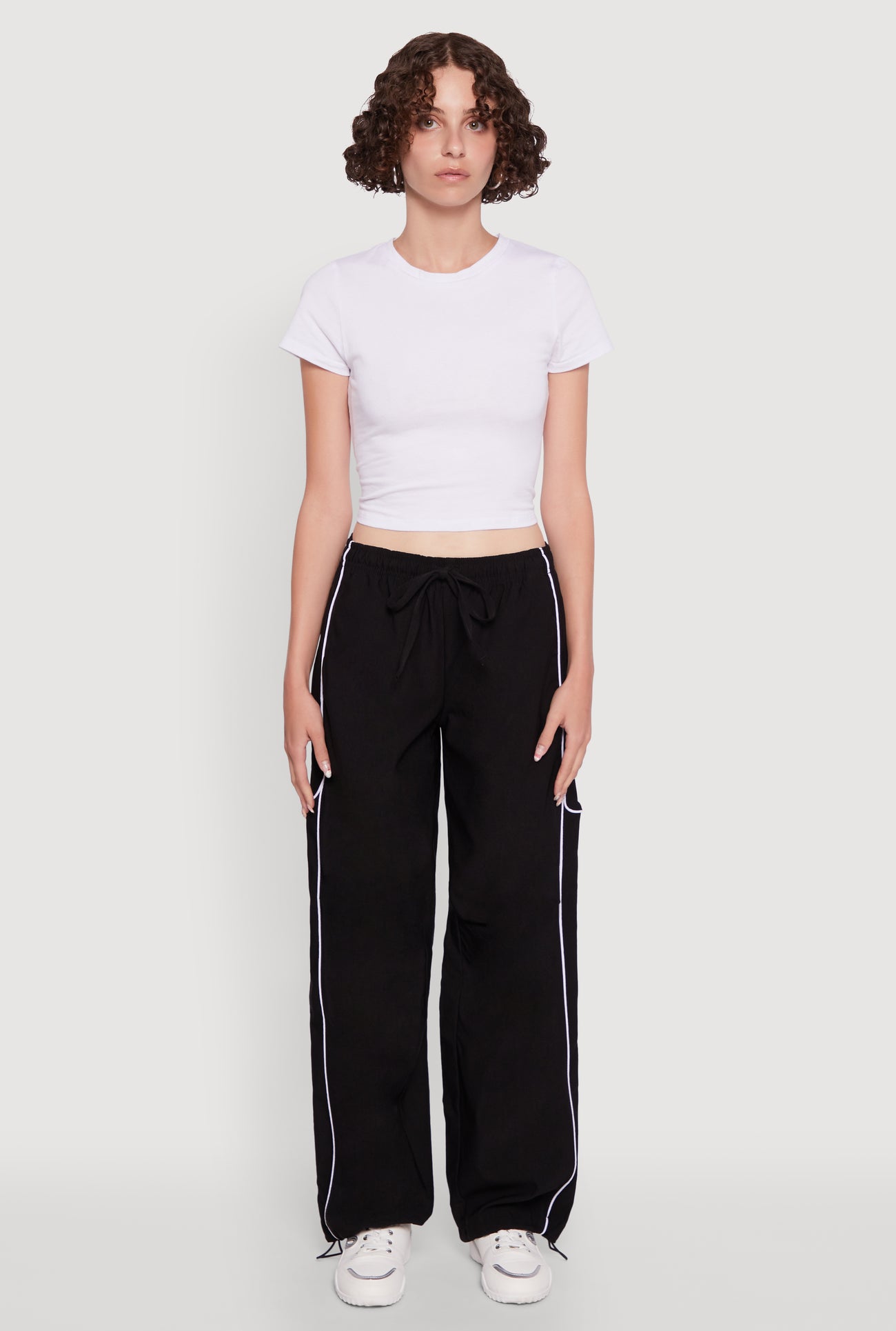 Hyper Stretch Contrast Piping Track Pants