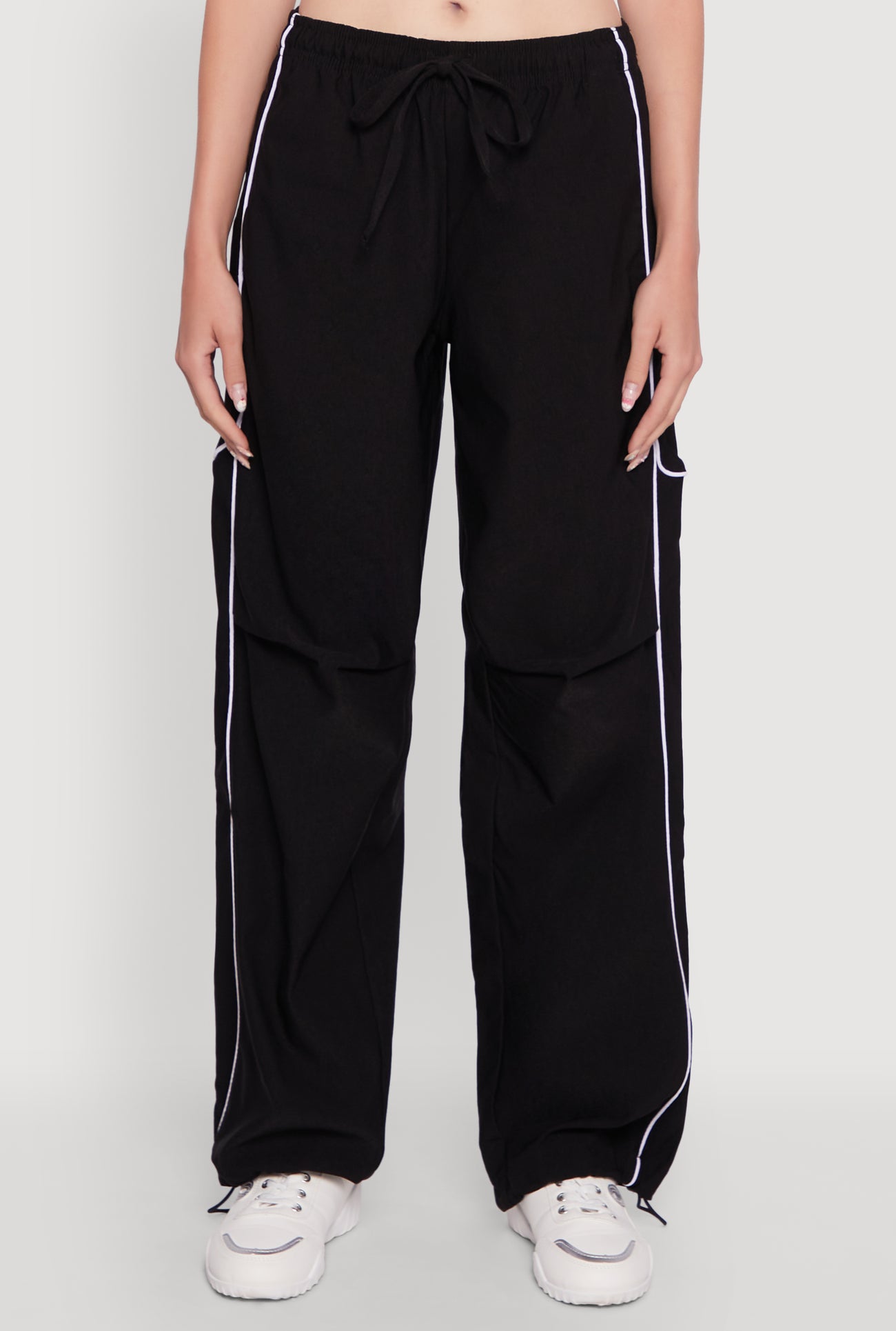 Hyper Stretch Contrast Piping Track Pants