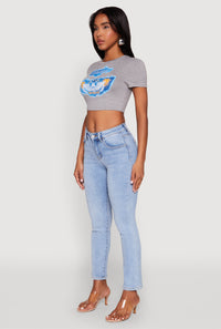 WAX Slim Straight High Rise Jeans