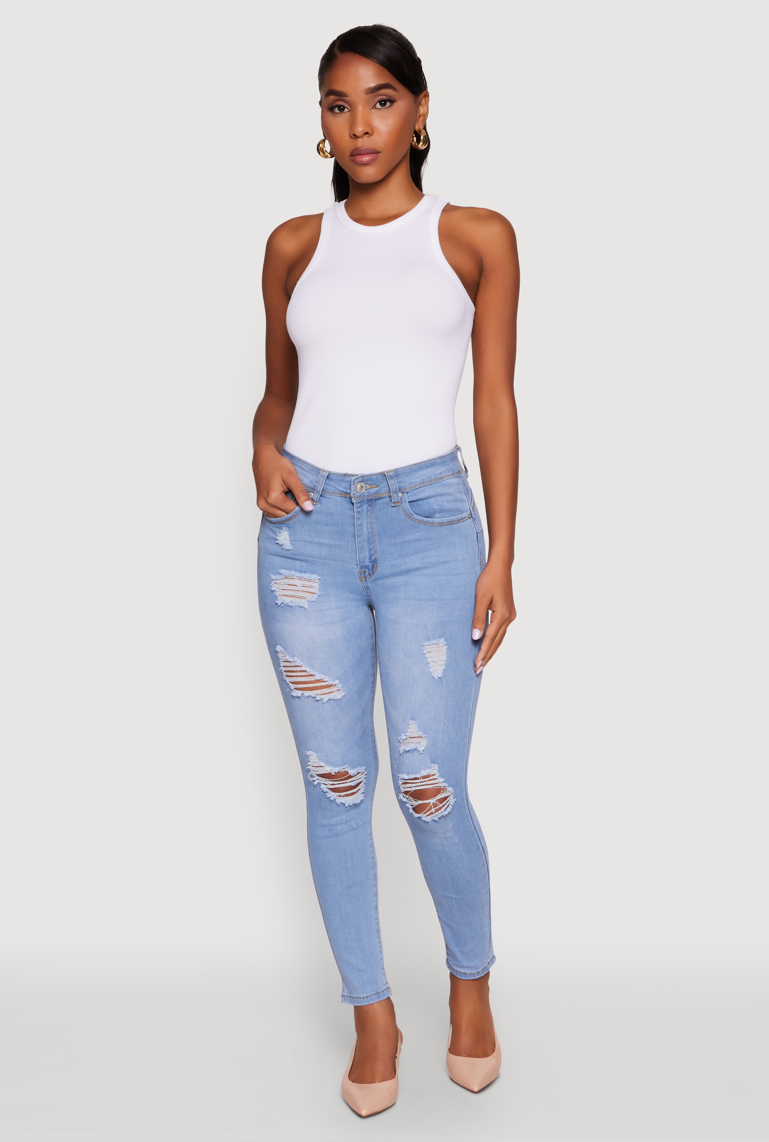 【COLOR iN ID】scratch washing denim COLOR iN ID】scratch washing denim