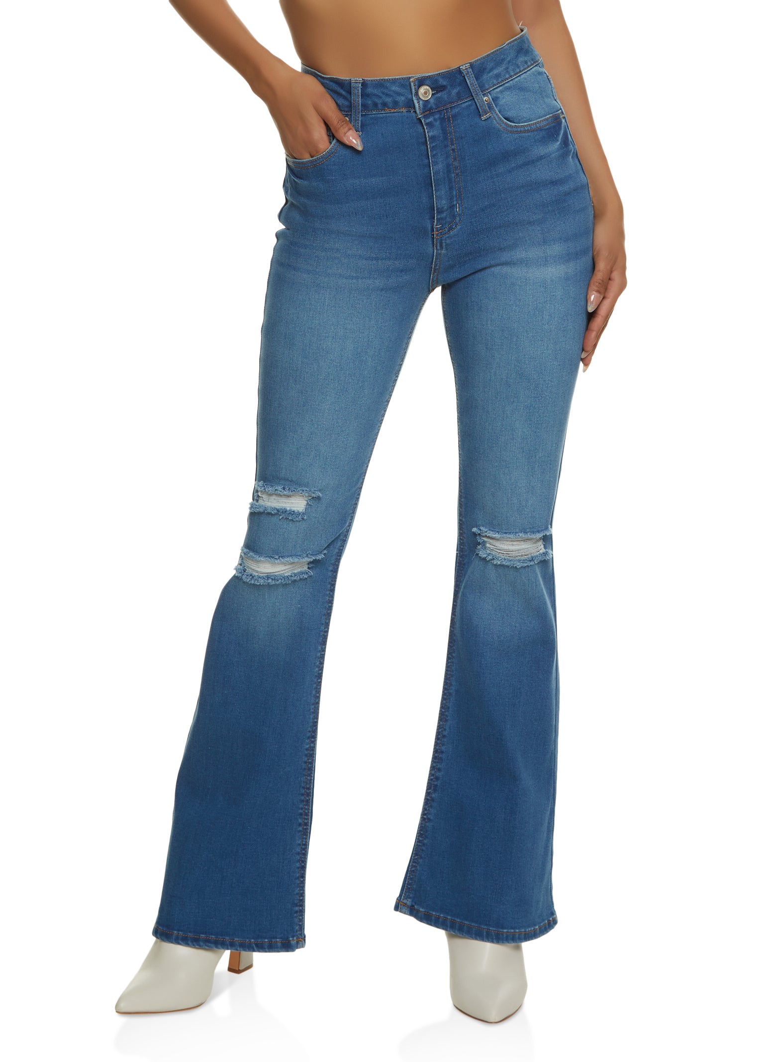 WAX Whiskered Flare Jeans
