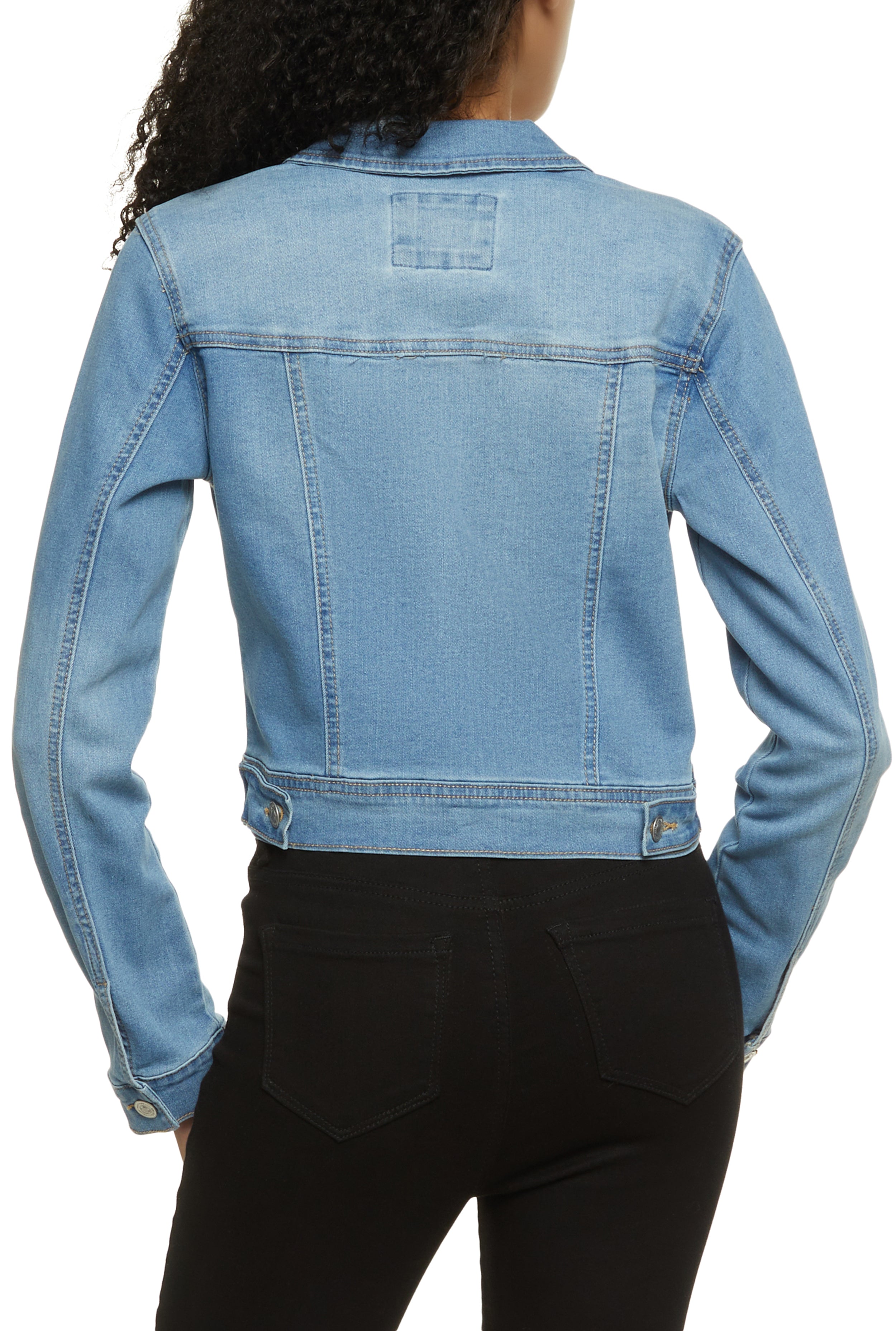 WAX Distressed Denim Jacket