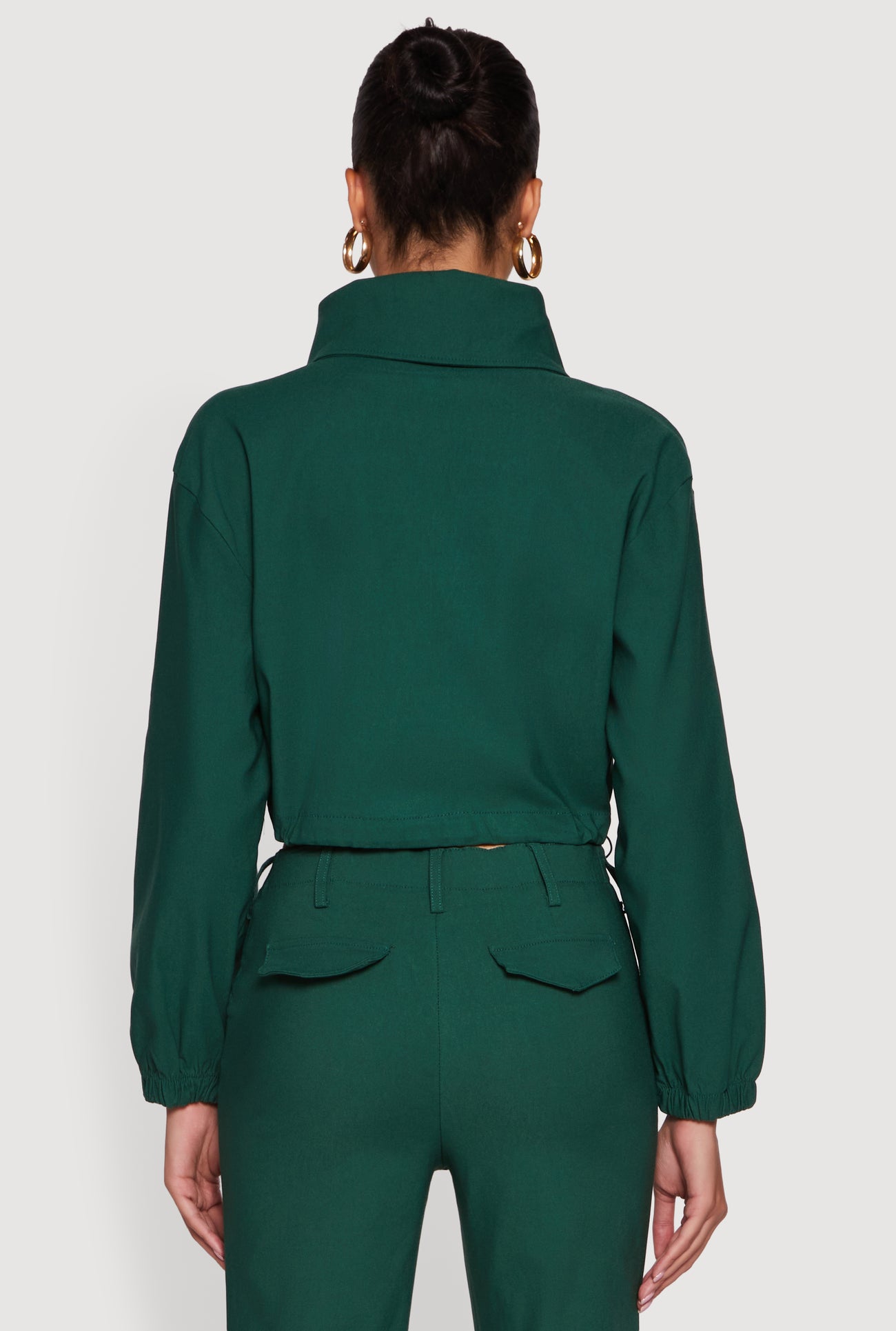 Asymmetrical Zip Front Utility Jacket