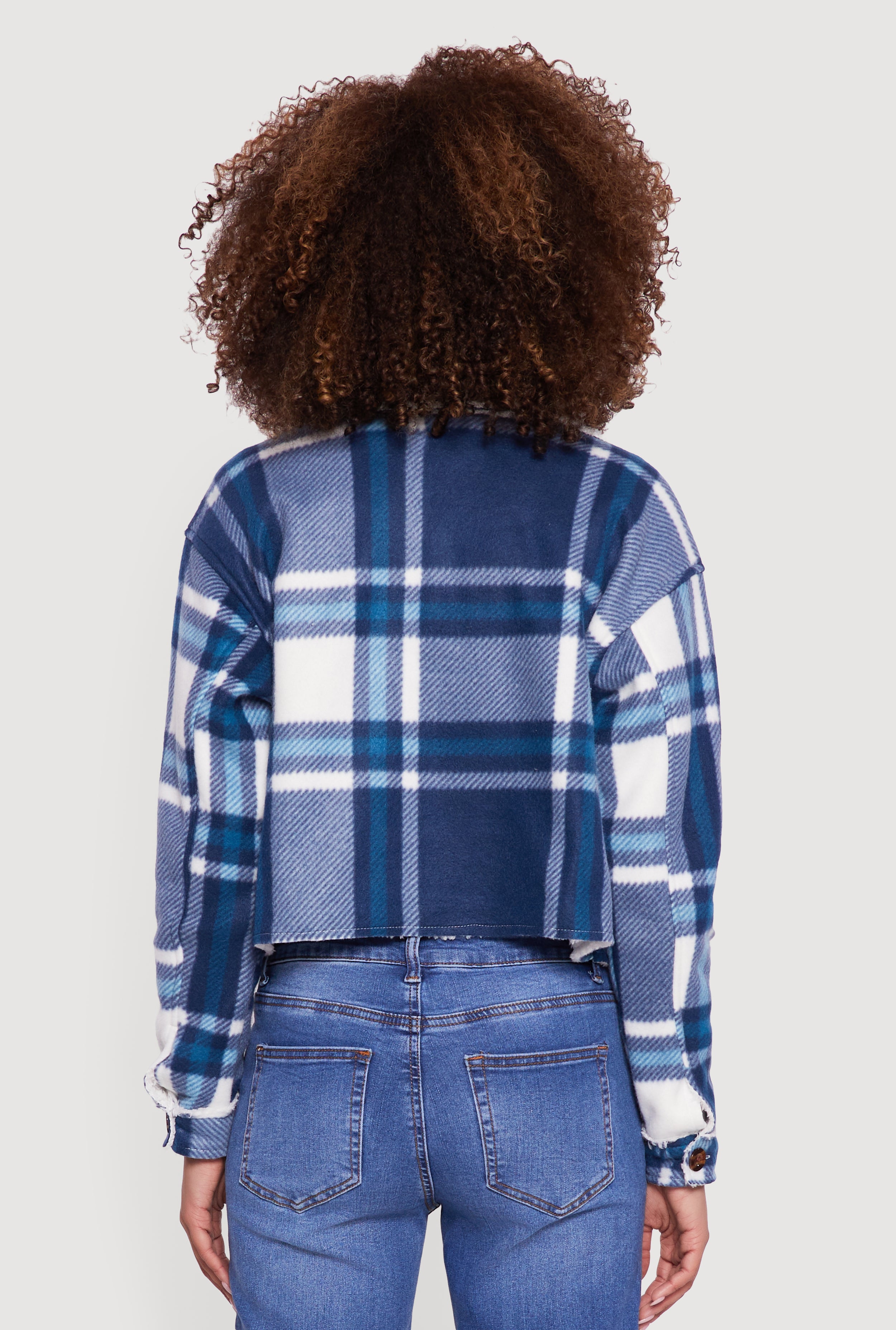 Cozy Sherpa Lined Plaid Shacket