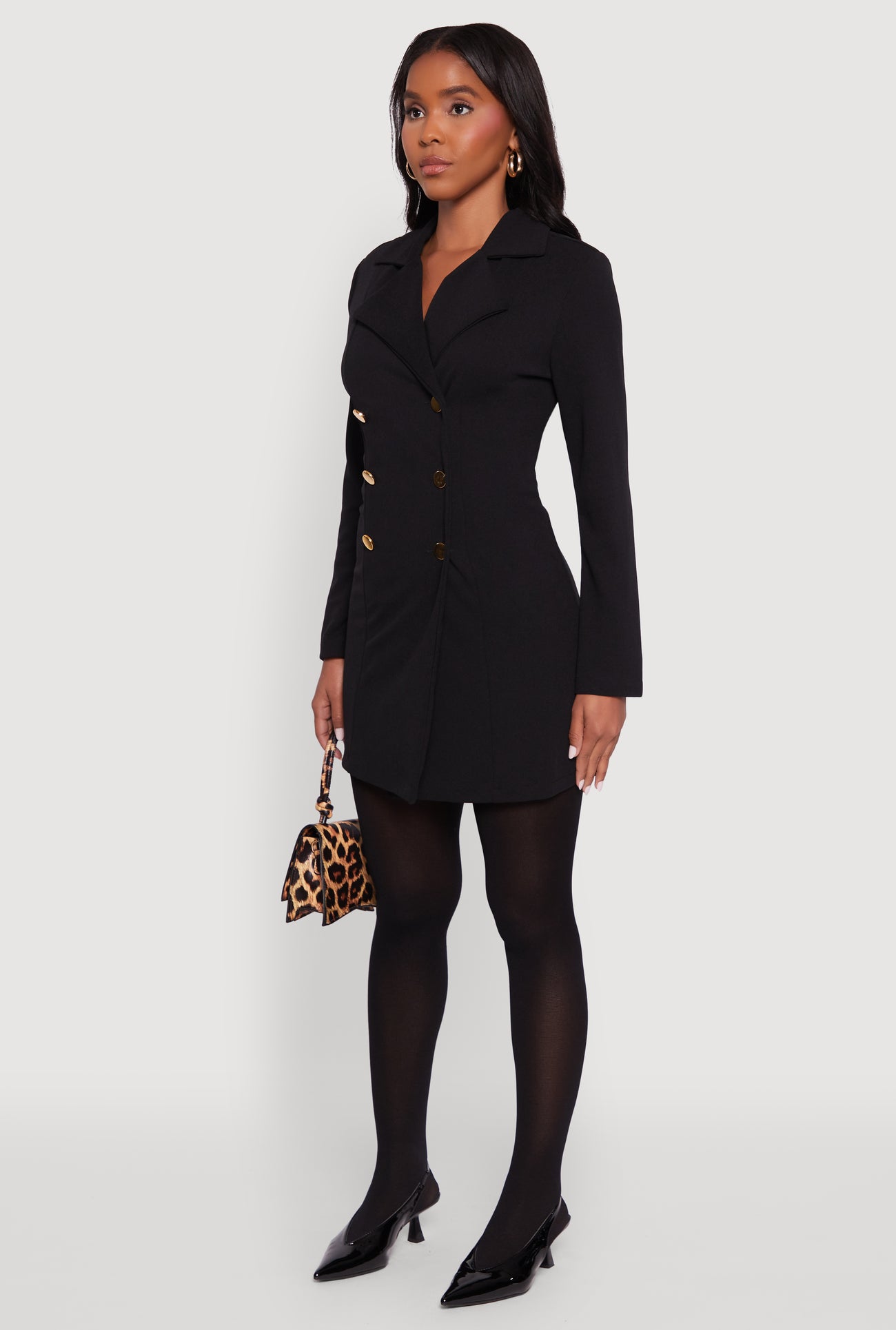 Double Breasted Captains Blazer Dress