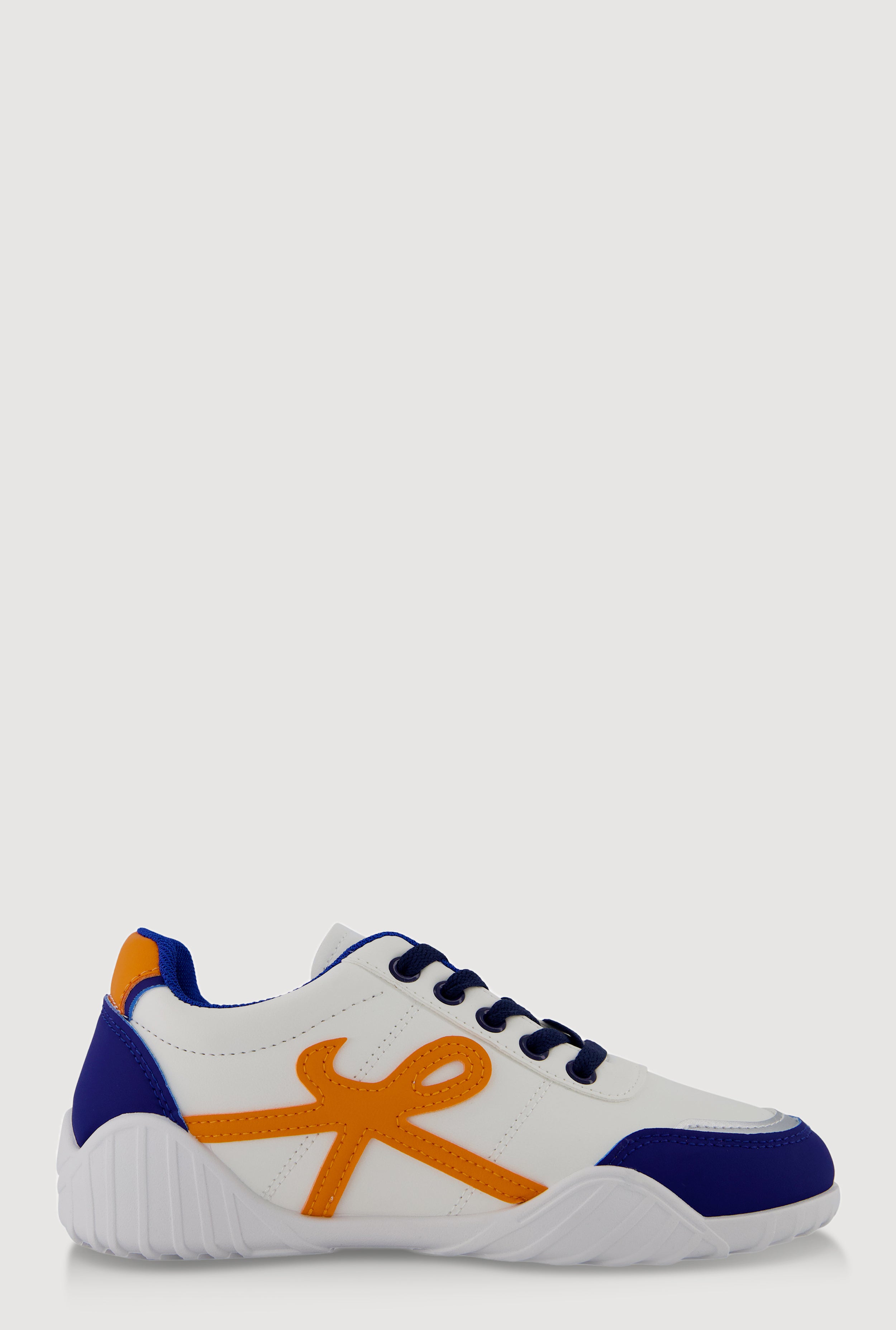 Stylish Lace-Up Sneakers with Round Toe