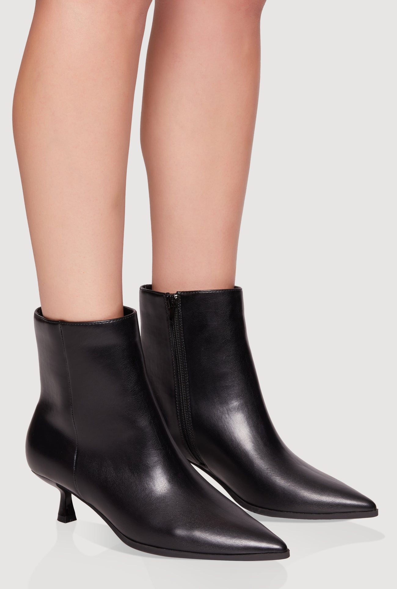 Pointed Toe Low Heel Ankle Boots