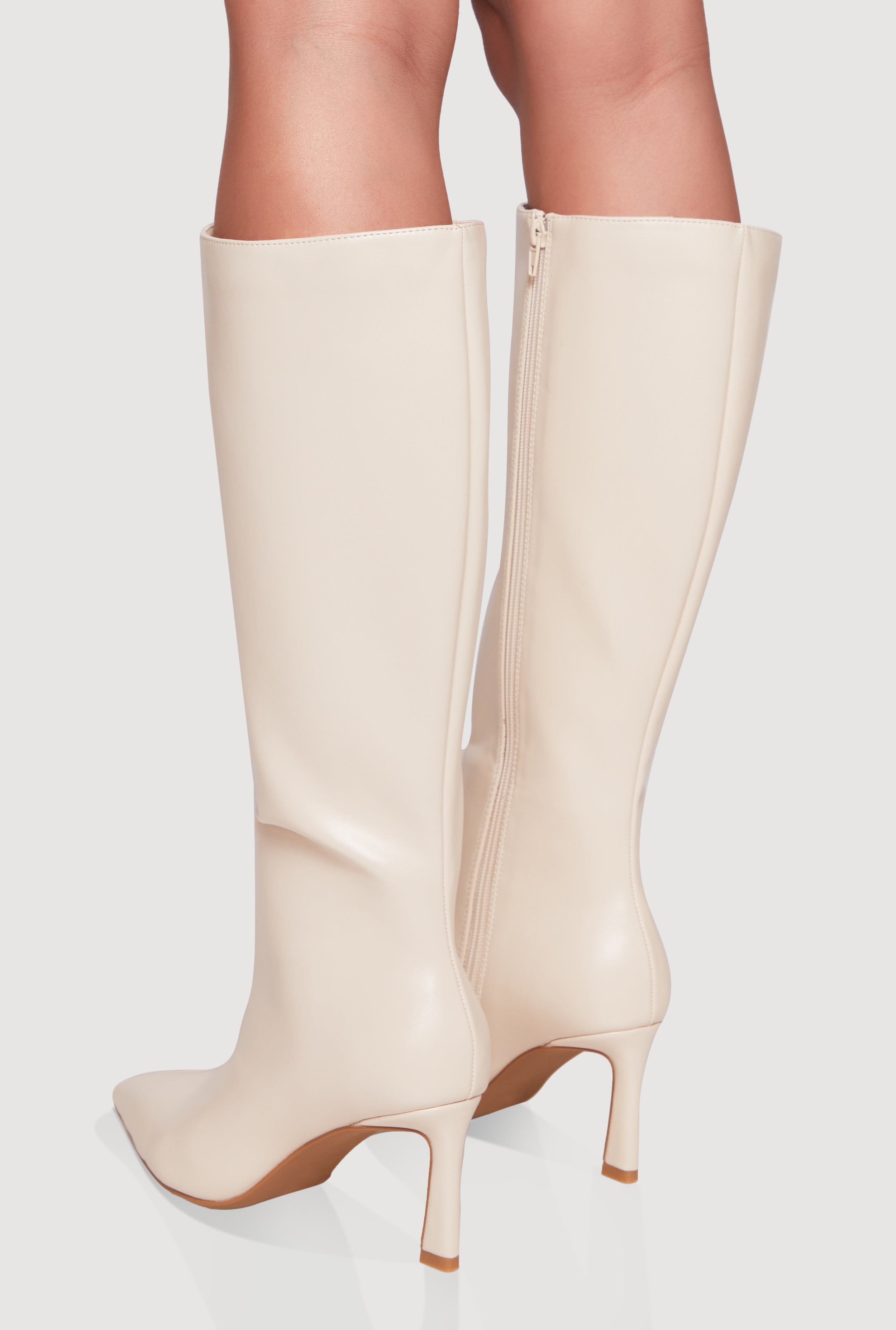 ★ひつじ㊲〜㊺★ Pointy Toe Side Zip High Heel Boots