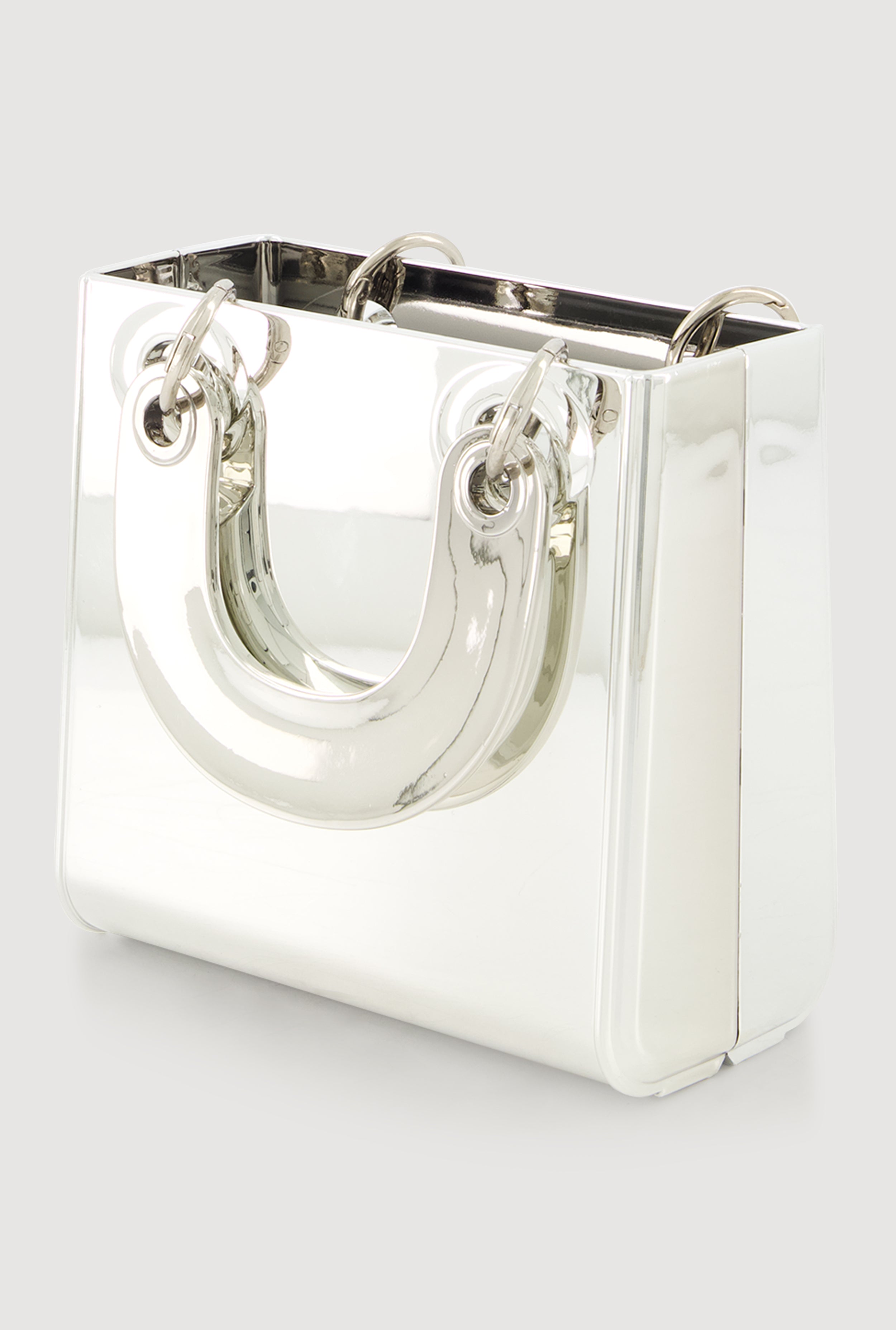 Carry Case Handbag シルバー ミニバッグ Mini Convertible Crossbody Handbag