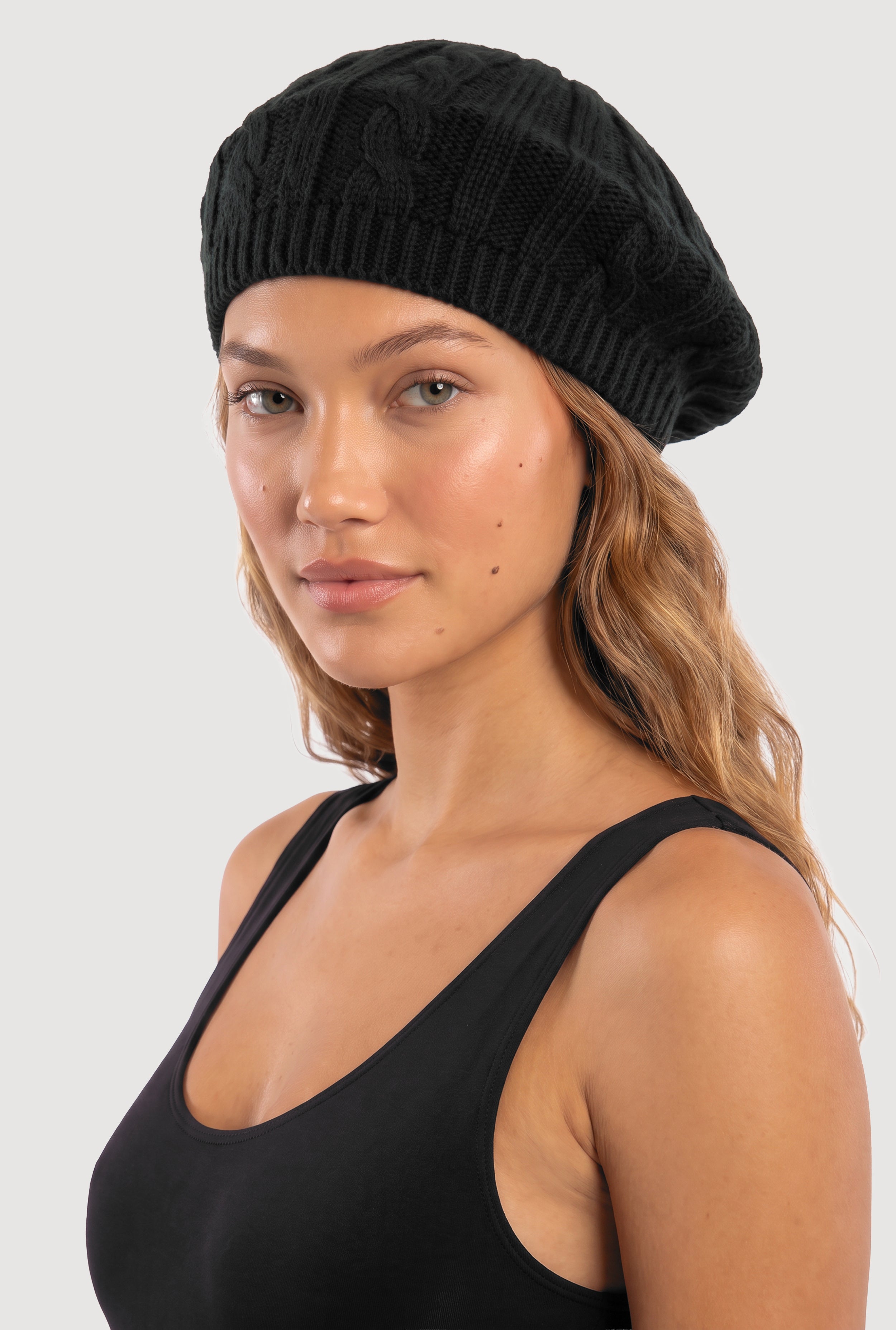 Cable Knit Beret