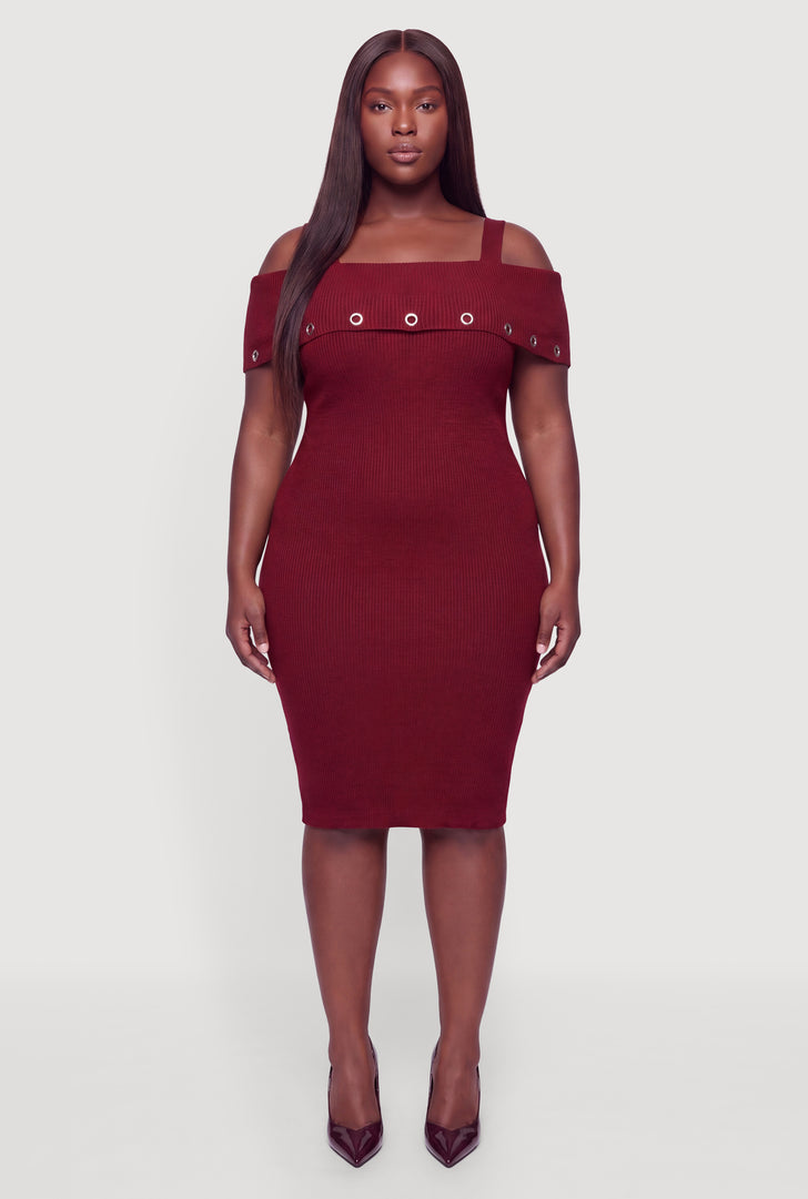 plus size dresses near me Zenobia Evening Dress In Orchid while hand Plus Size Off-Shoulder Floral Print