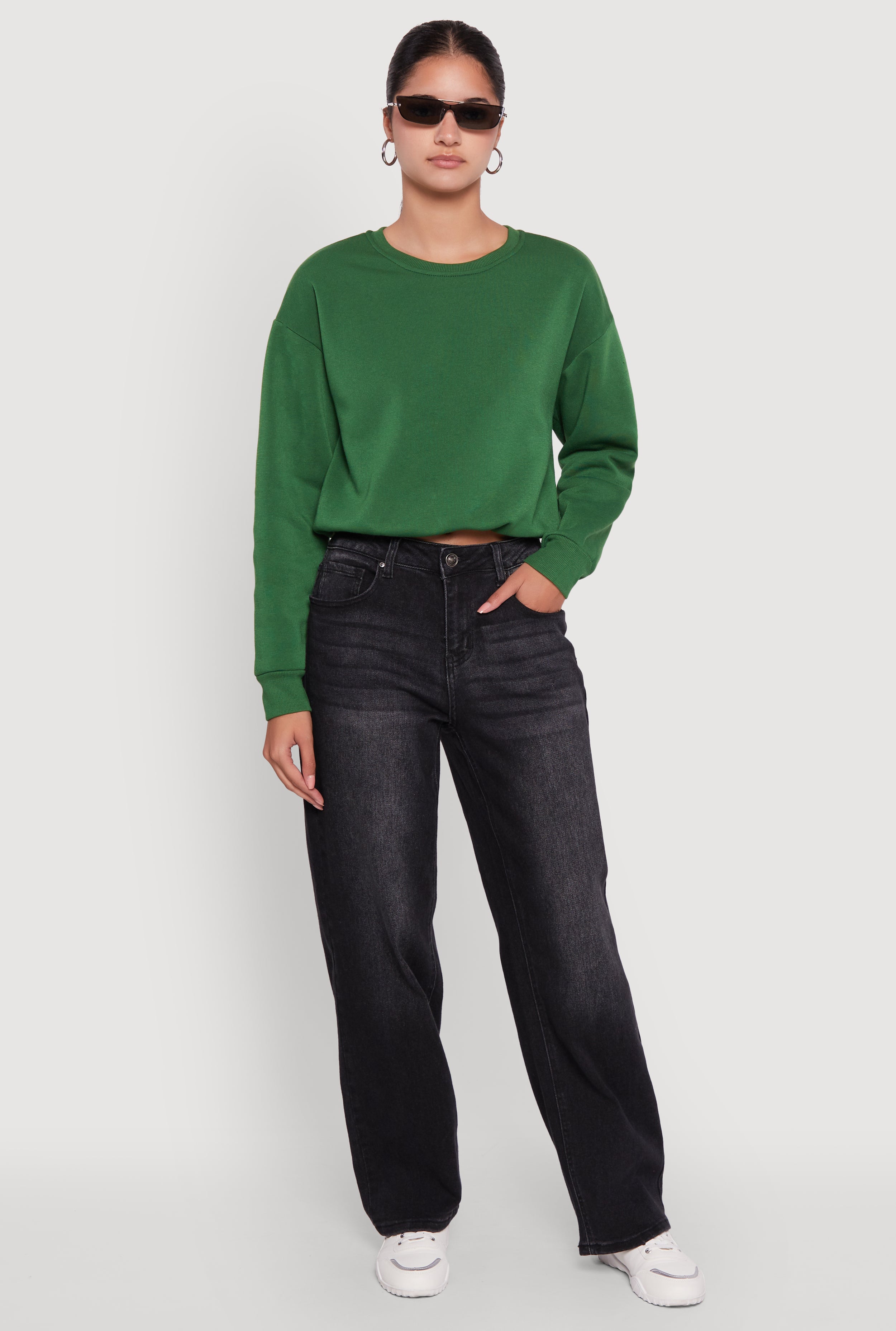 Sweater Crop Tops | Rainbow Shops