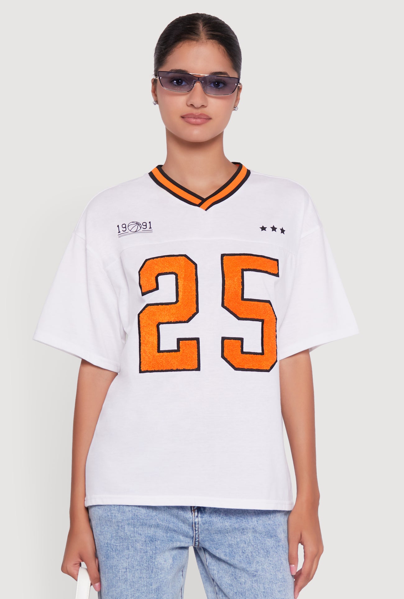 Chenille Graphic Football T-Shirt