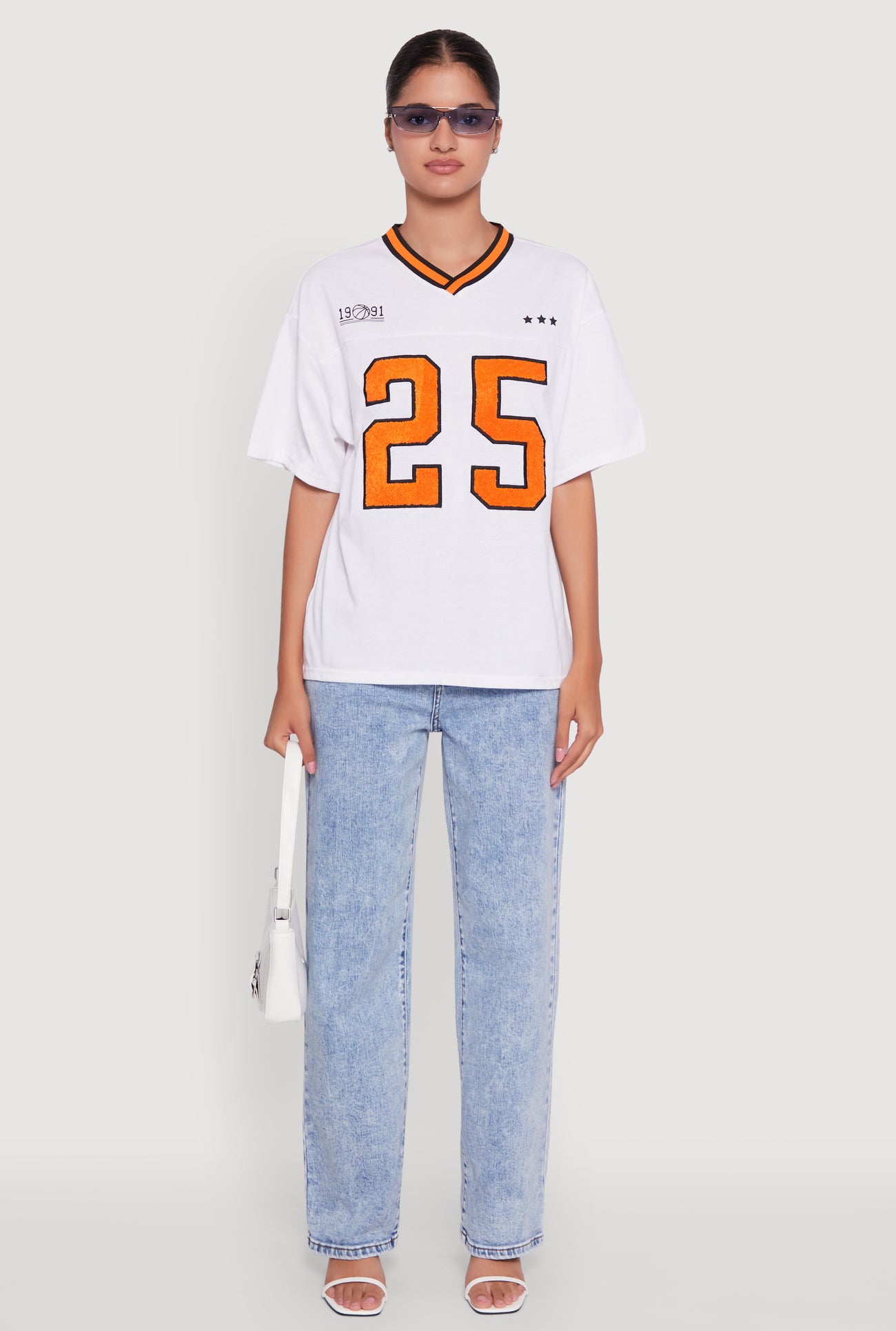 Chenille Graphic Football T-Shirt