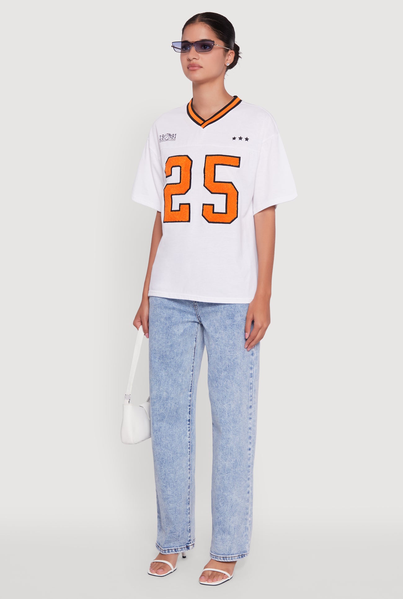 Chenille Graphic Football T-Shirt