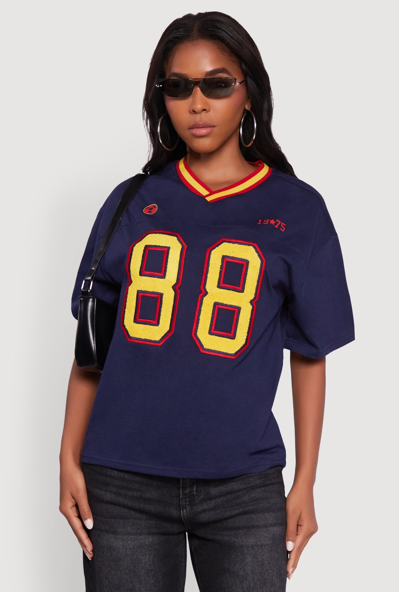 Chenille Graphic Football T-Shirt