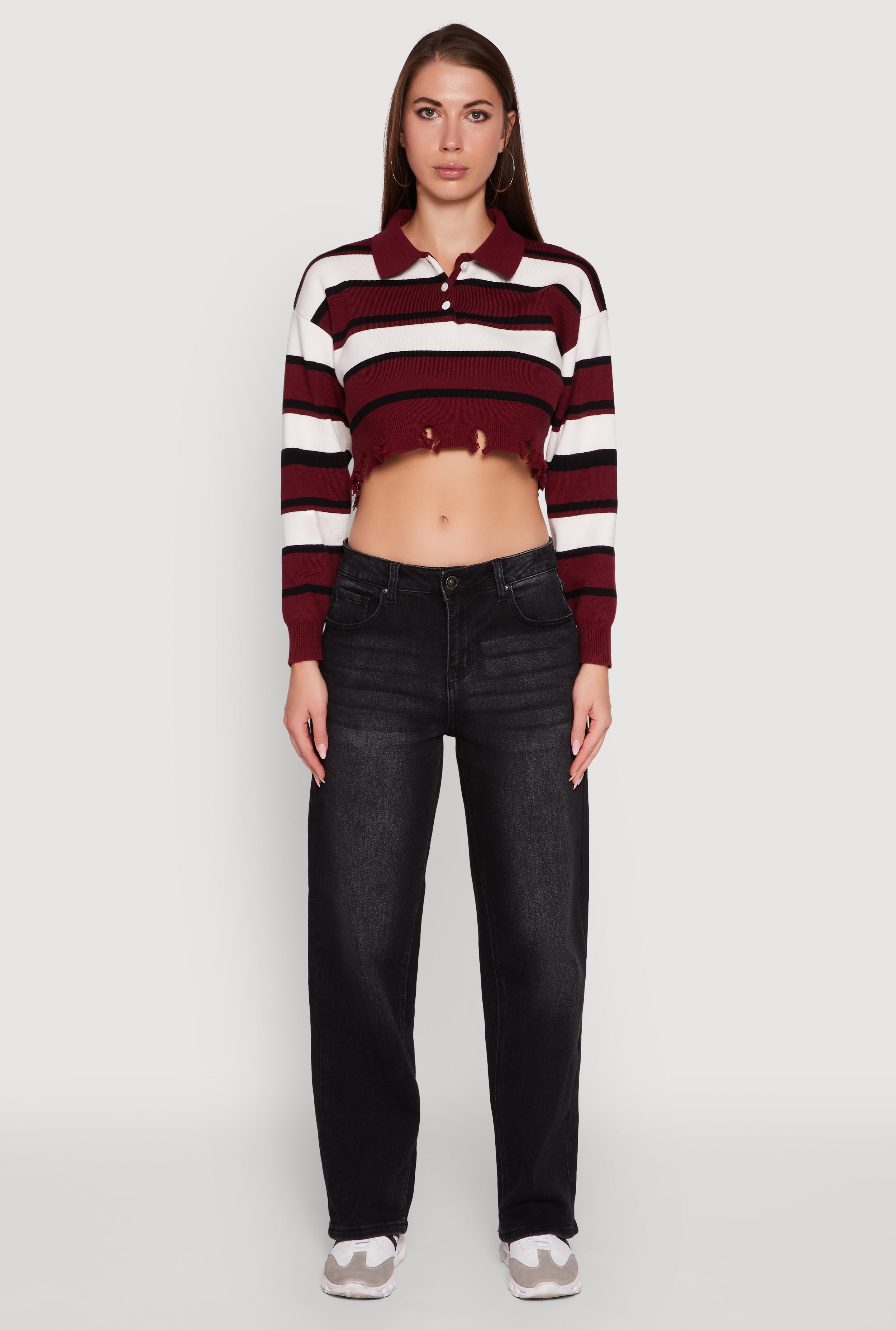 Sweater Crop Tops | Rainbow Shops
