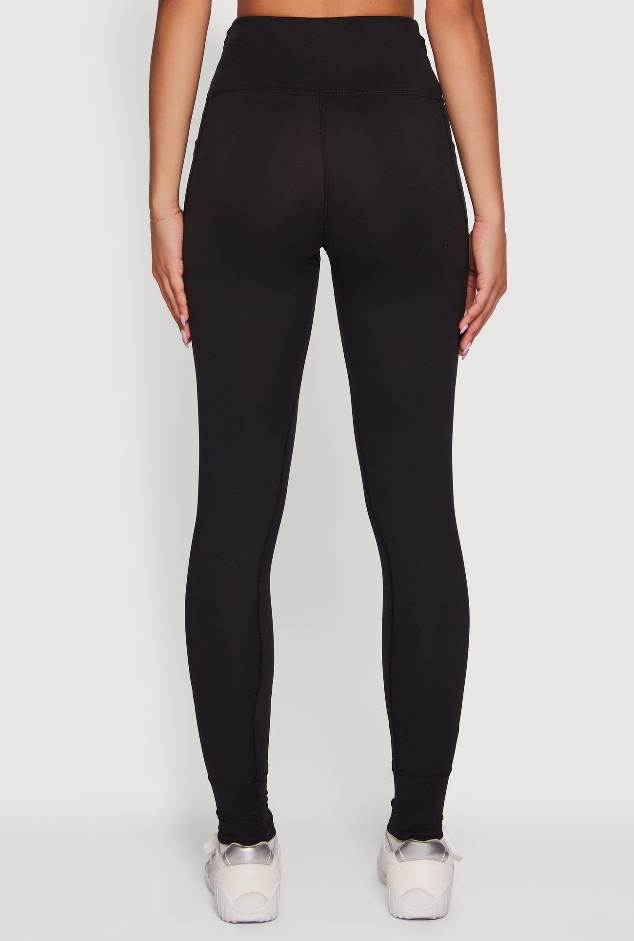 High Waisted Drawstring Leggings with Side Pockets